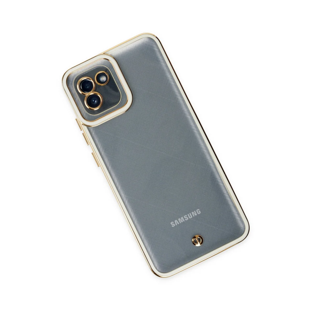 Galaxy A03 Kılıf Liva Lens Silikon - Beyaz