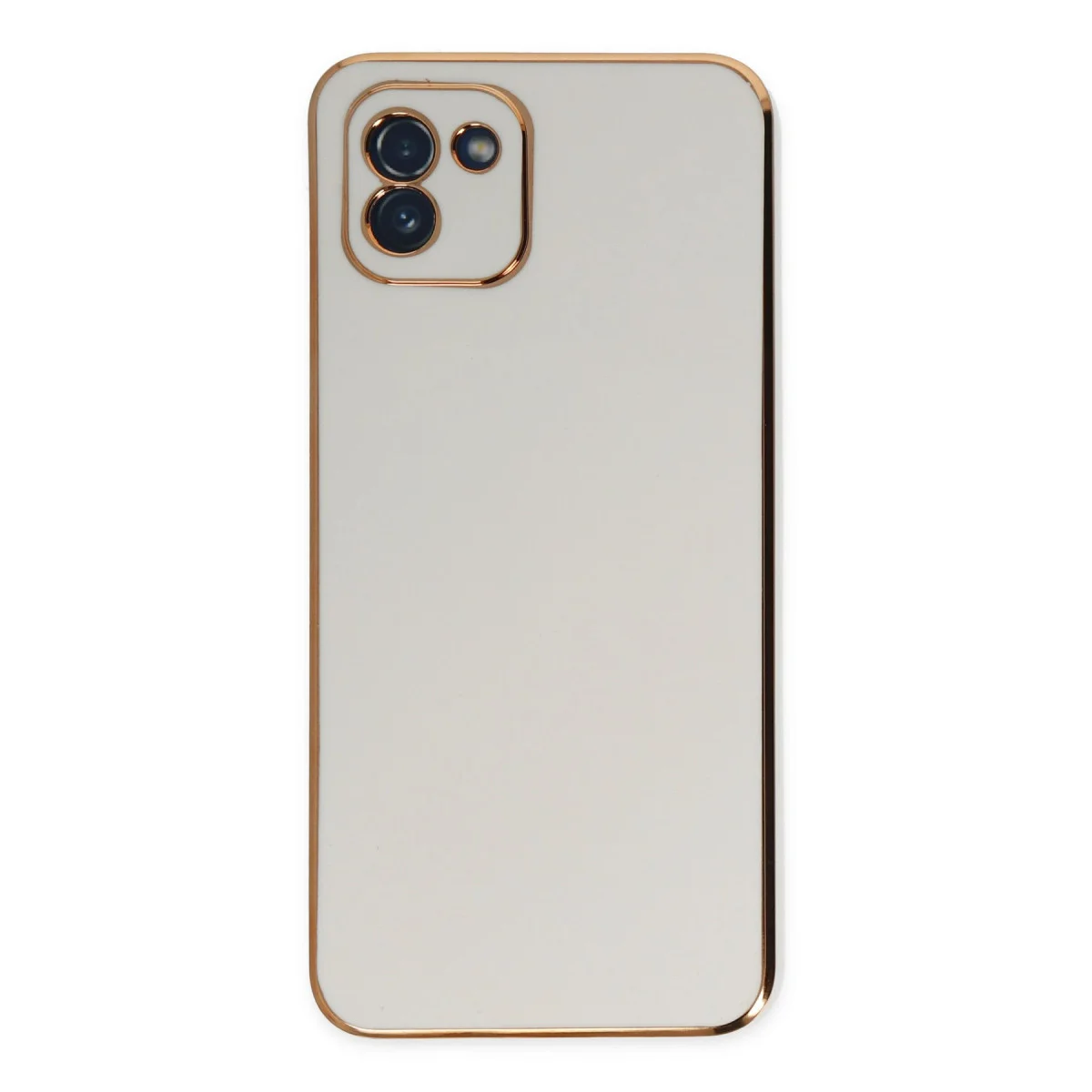 Galaxy A03 Kılıf Volet Silikon - Beyaz