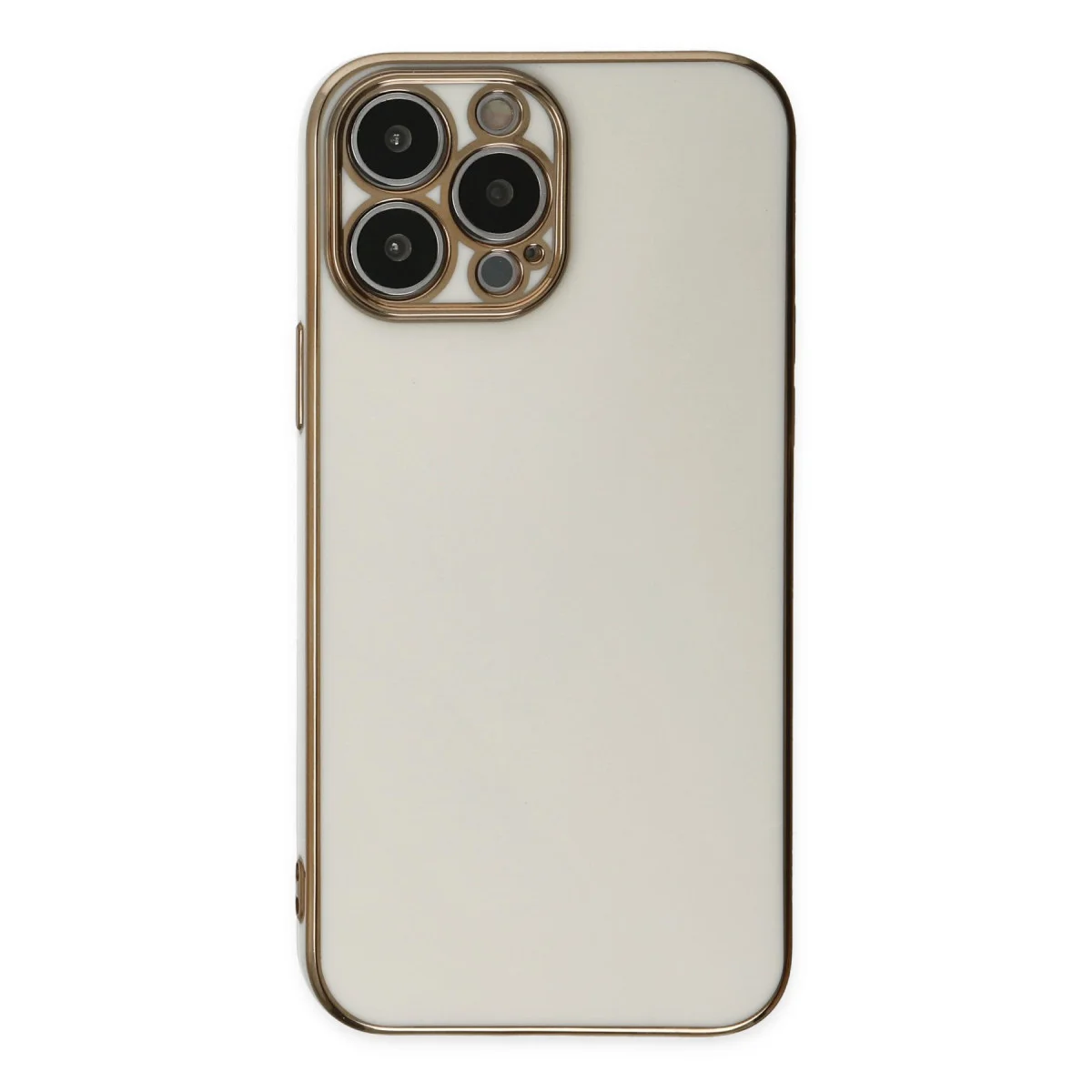 iPhone 14 Pro Max Kılıf Volet Silikon - Beyaz