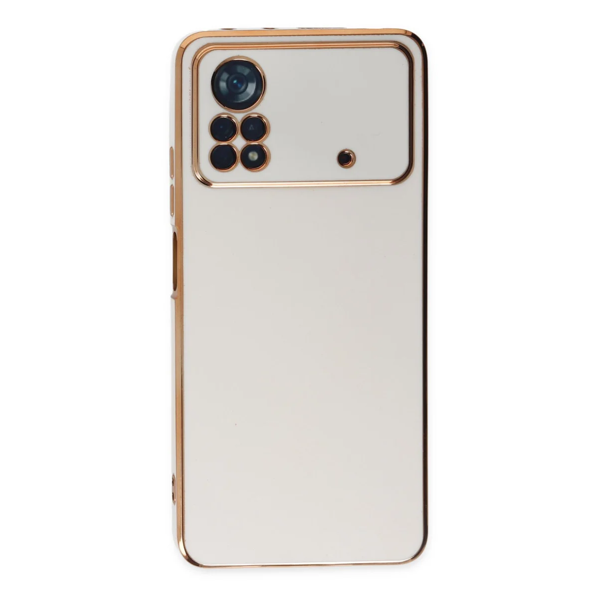 Poco X4 Pro 5G Kılıf Volet Silikon - Beyaz
