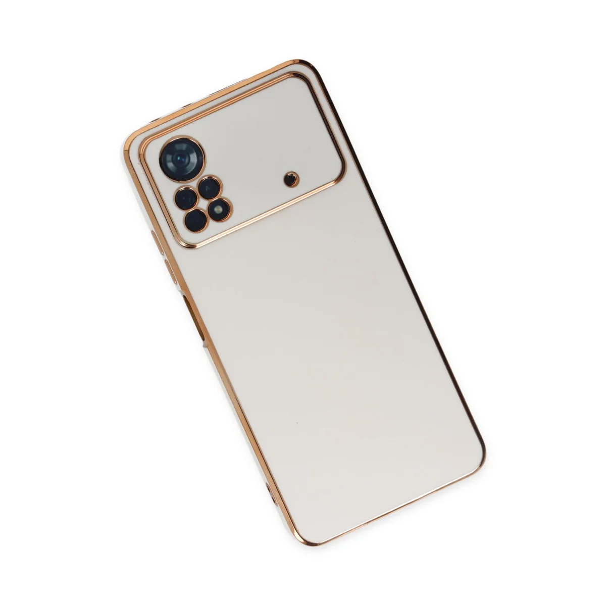 Poco X4 Pro 5G Kılıf Volet Silikon - Beyaz