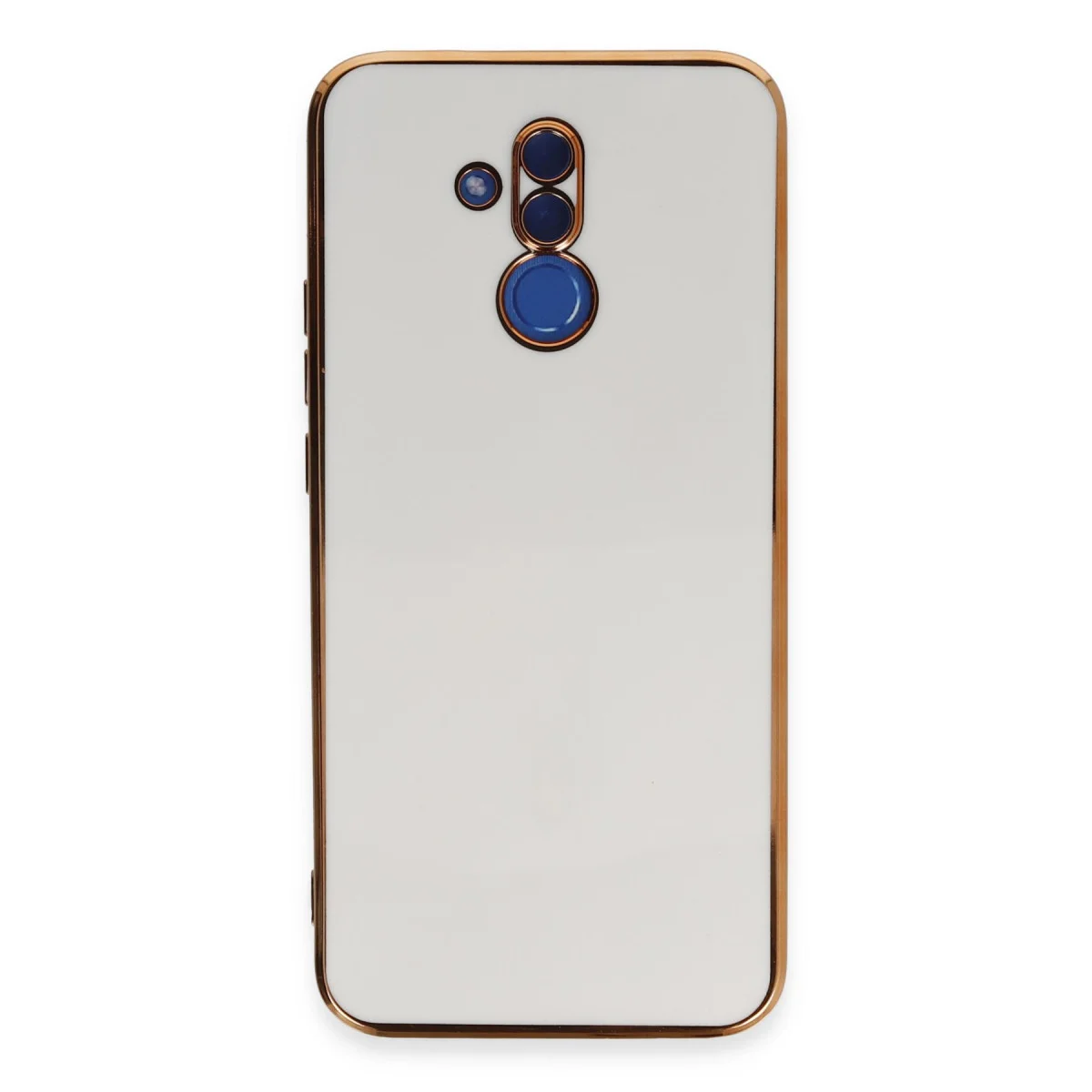 Mate 20 Lite Kılıf Volet Silikon - Beyaz