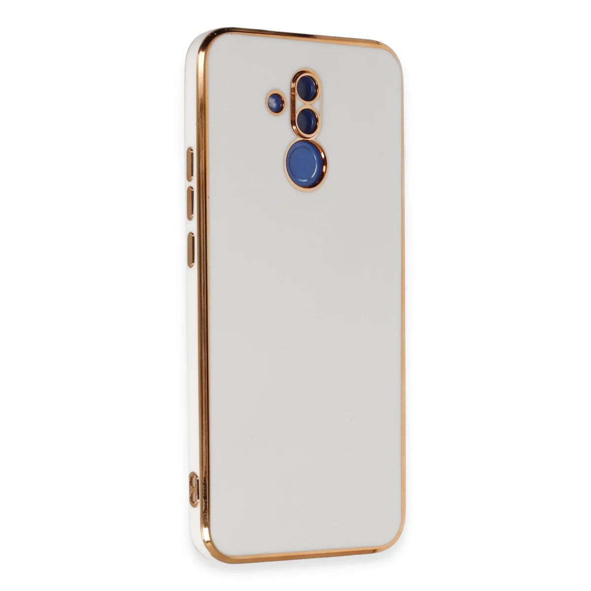 Mate 20 Lite Kılıf Volet Silikon - Beyaz
