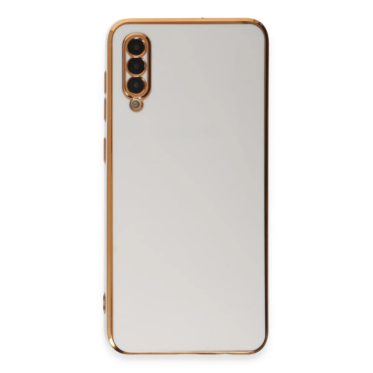Galaxy A50 Kılıf Volet Silikon - Beyaz