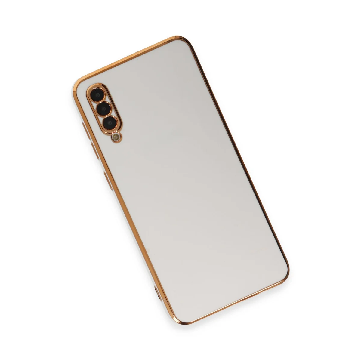Galaxy A50 Kılıf Volet Silikon - Beyaz