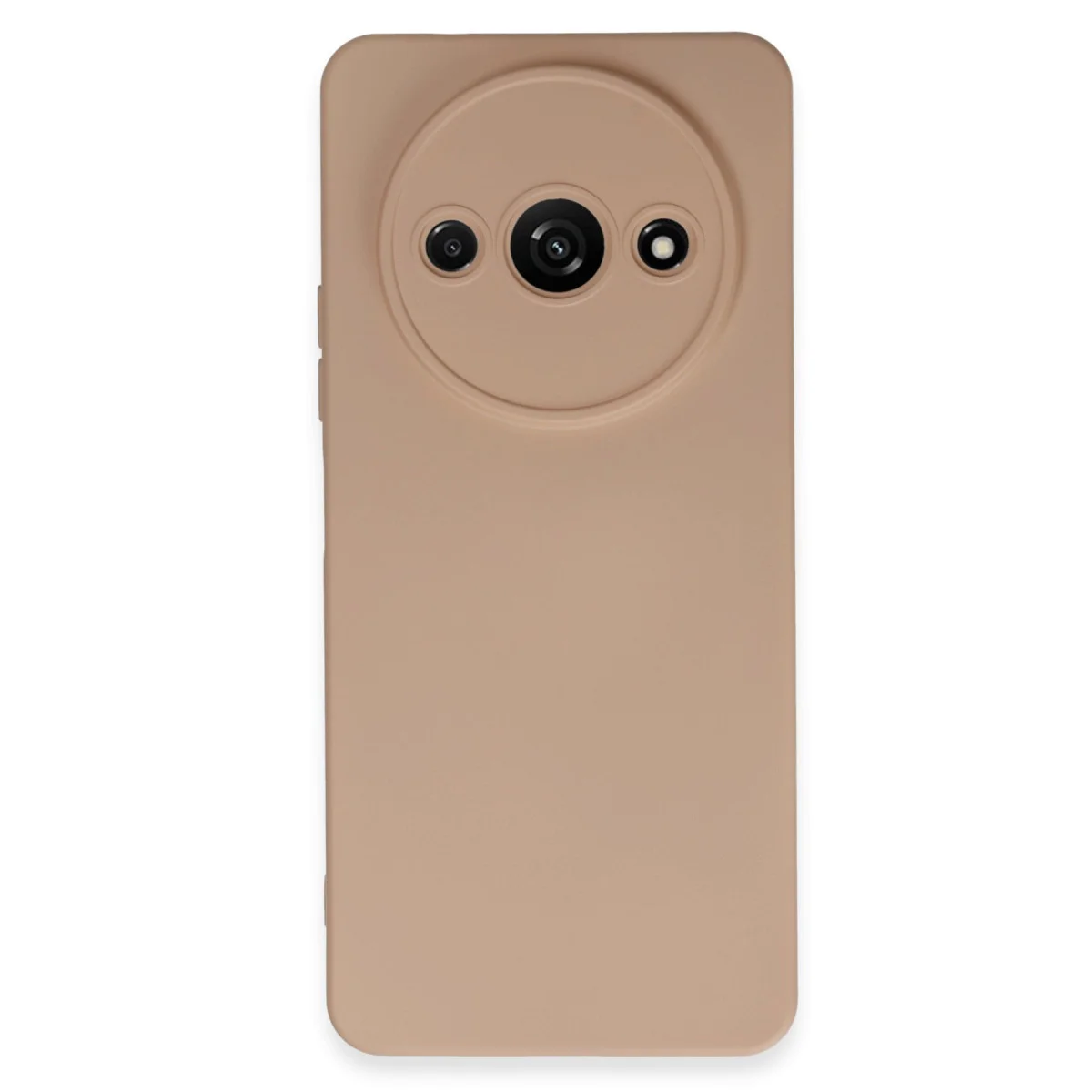Redmi A3 4G Kılıf Nano içi Kadife Silikon - Pudra