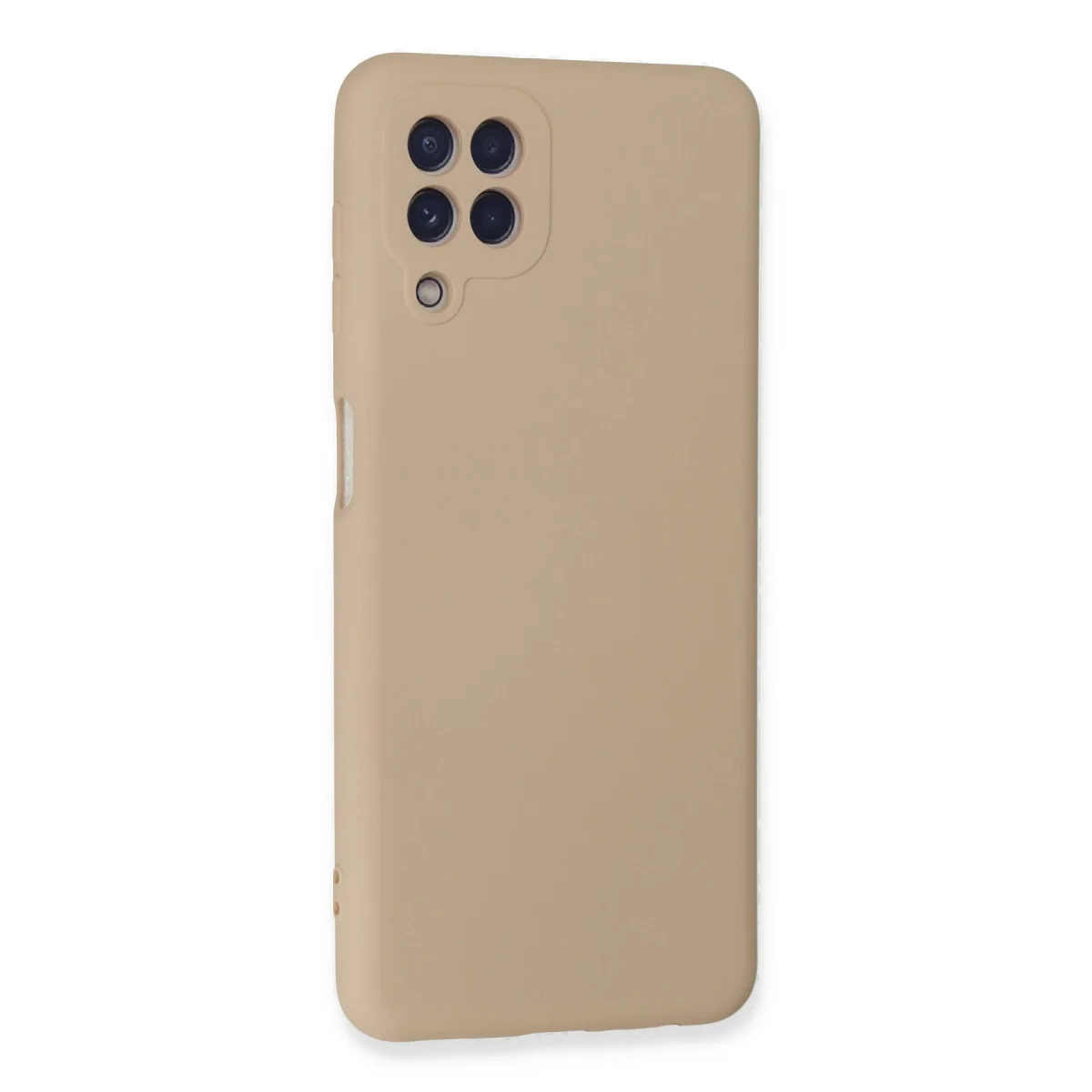 Galaxy A22 Kılıf Nano içi Kadife Silikon - Pudra