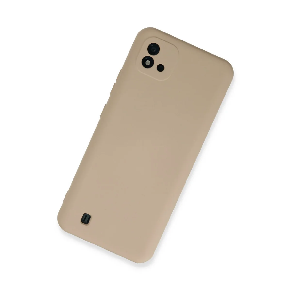 Realme C11 2021 Kılıf Nano içi Kadife Silikon - Pudra
