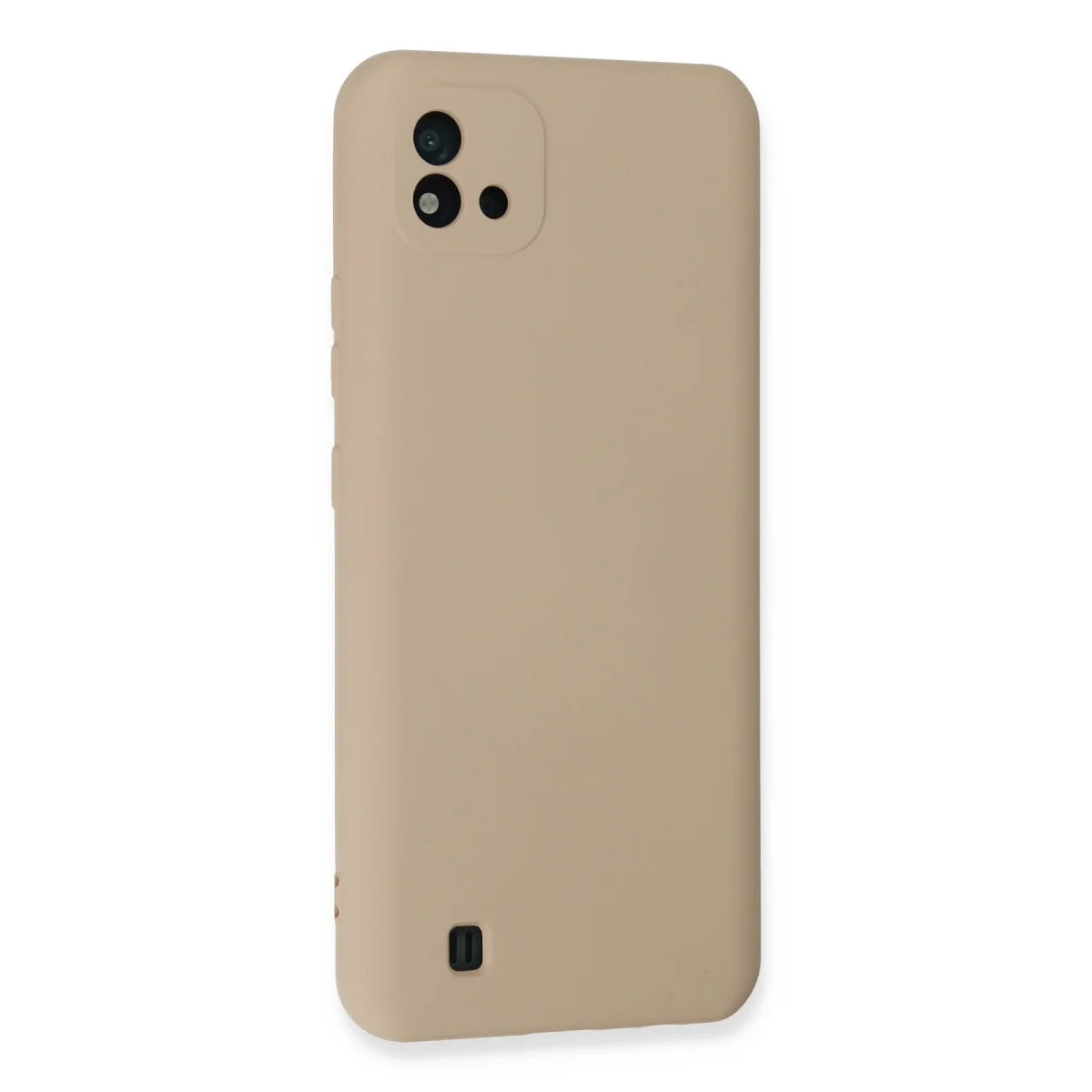 Realme C11 2021 Kılıf Nano içi Kadife Silikon - Pudra