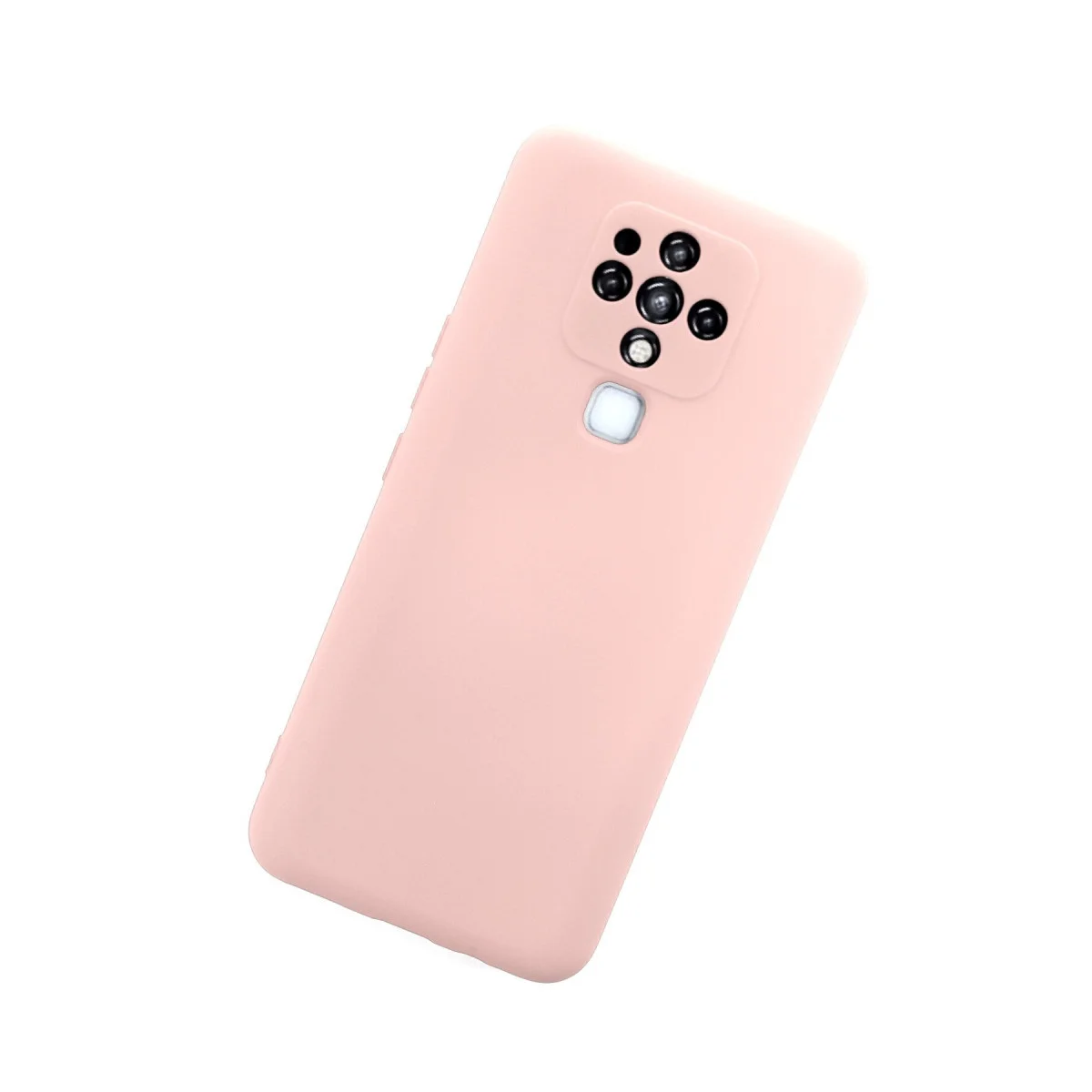 Camon 16 Kılıf Nano içi Kadife Silikon - Pudra