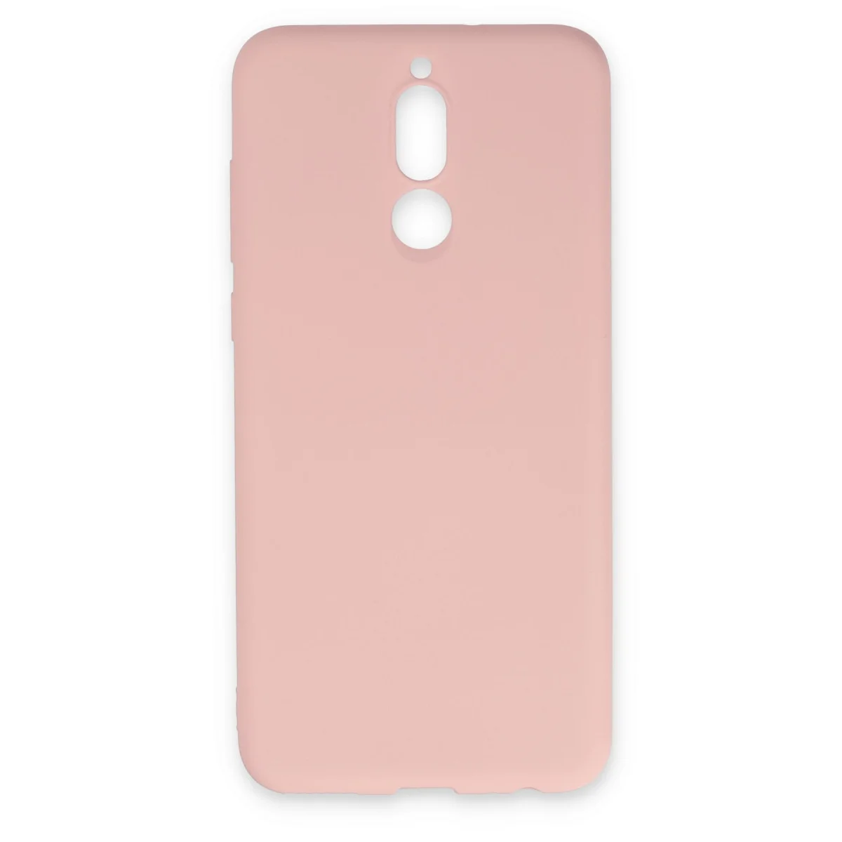 Mate 10 Lite Kılıf Nano içi Kadife Silikon - Pudra