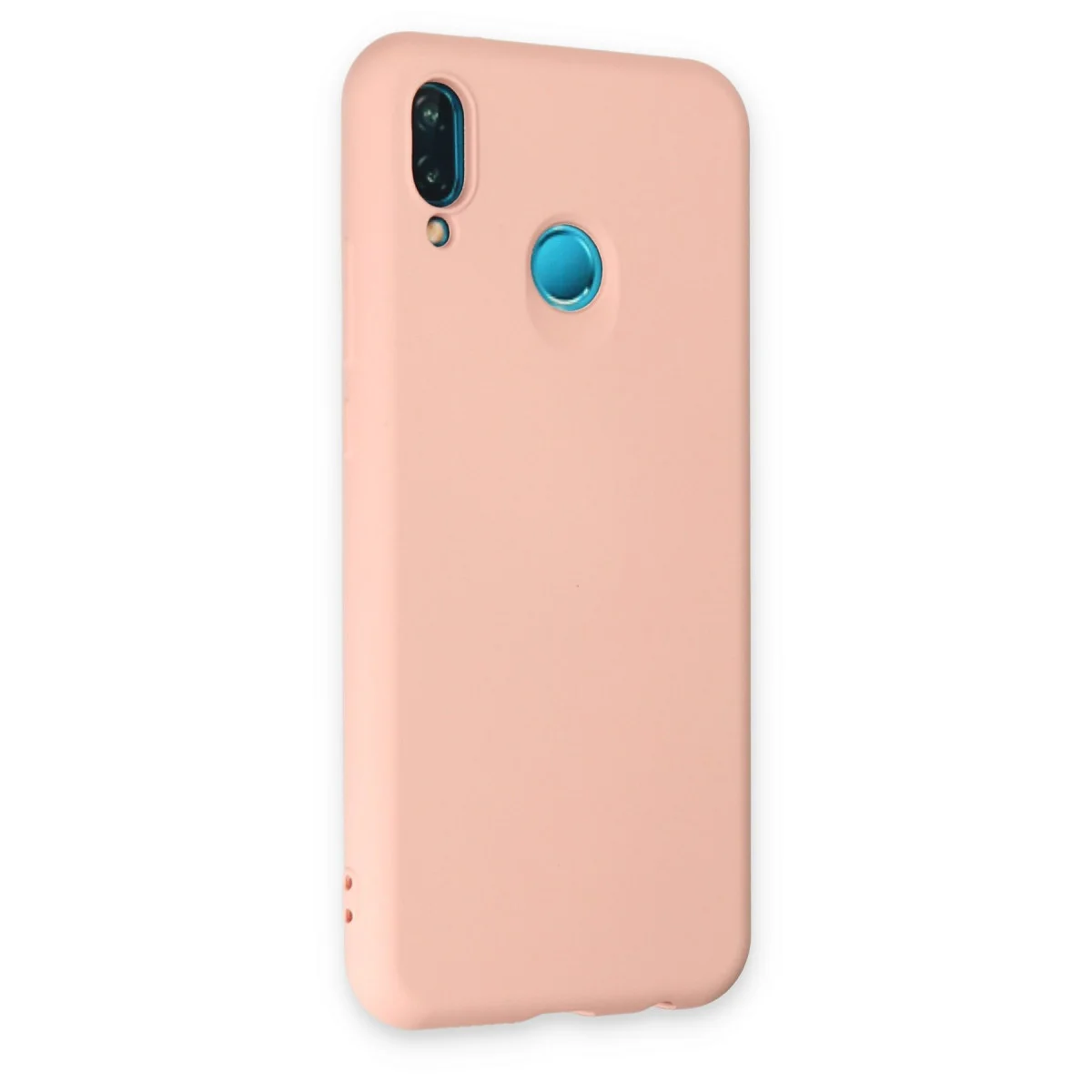 P20 Lite Kılıf Nano içi Kadife Silikon - Pudra