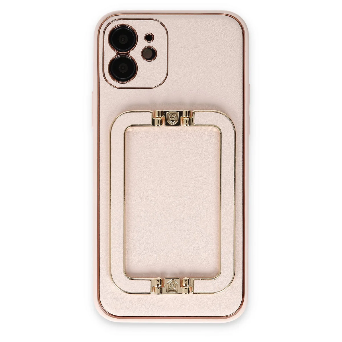 iPhone 12 Kılıf Coco Elit Kapak - Pudra