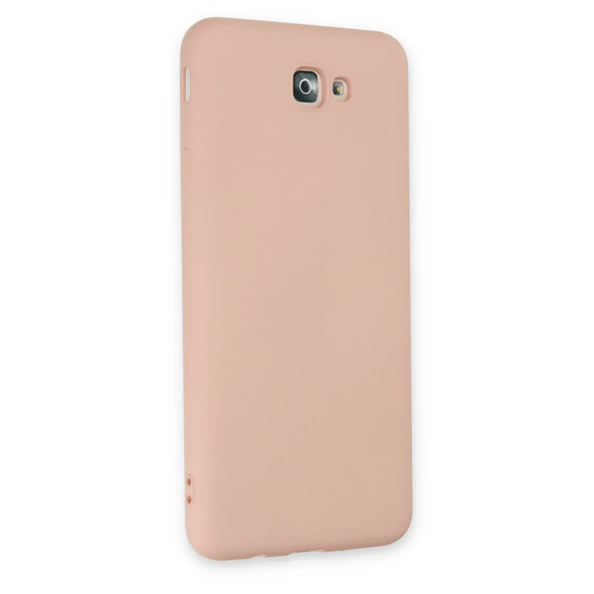 Galaxy J7 Prime Kılıf Nano içi Kadife Silikon - Pudra