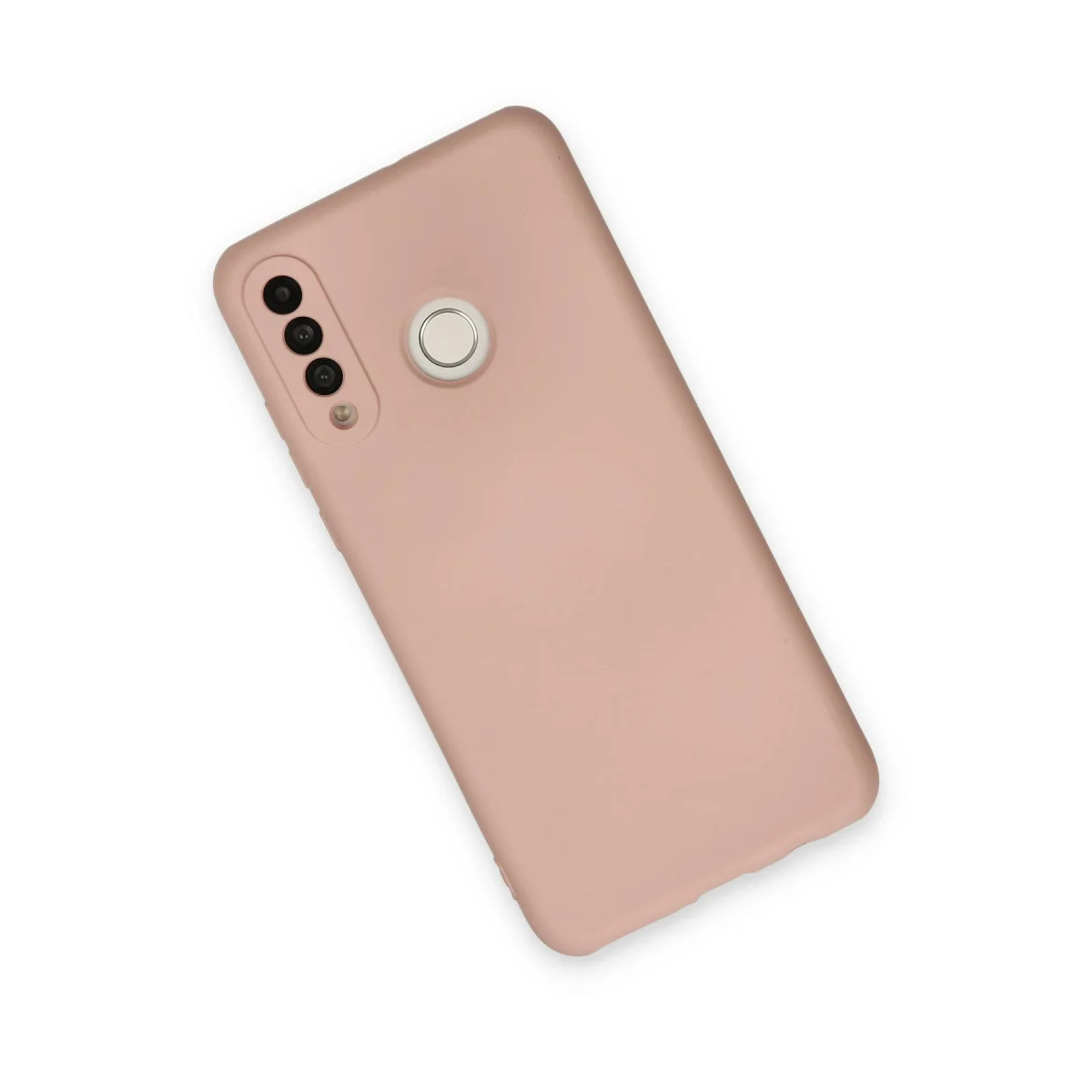 P30 Lite Kılıf Nano içi Kadife Silikon - Pudra