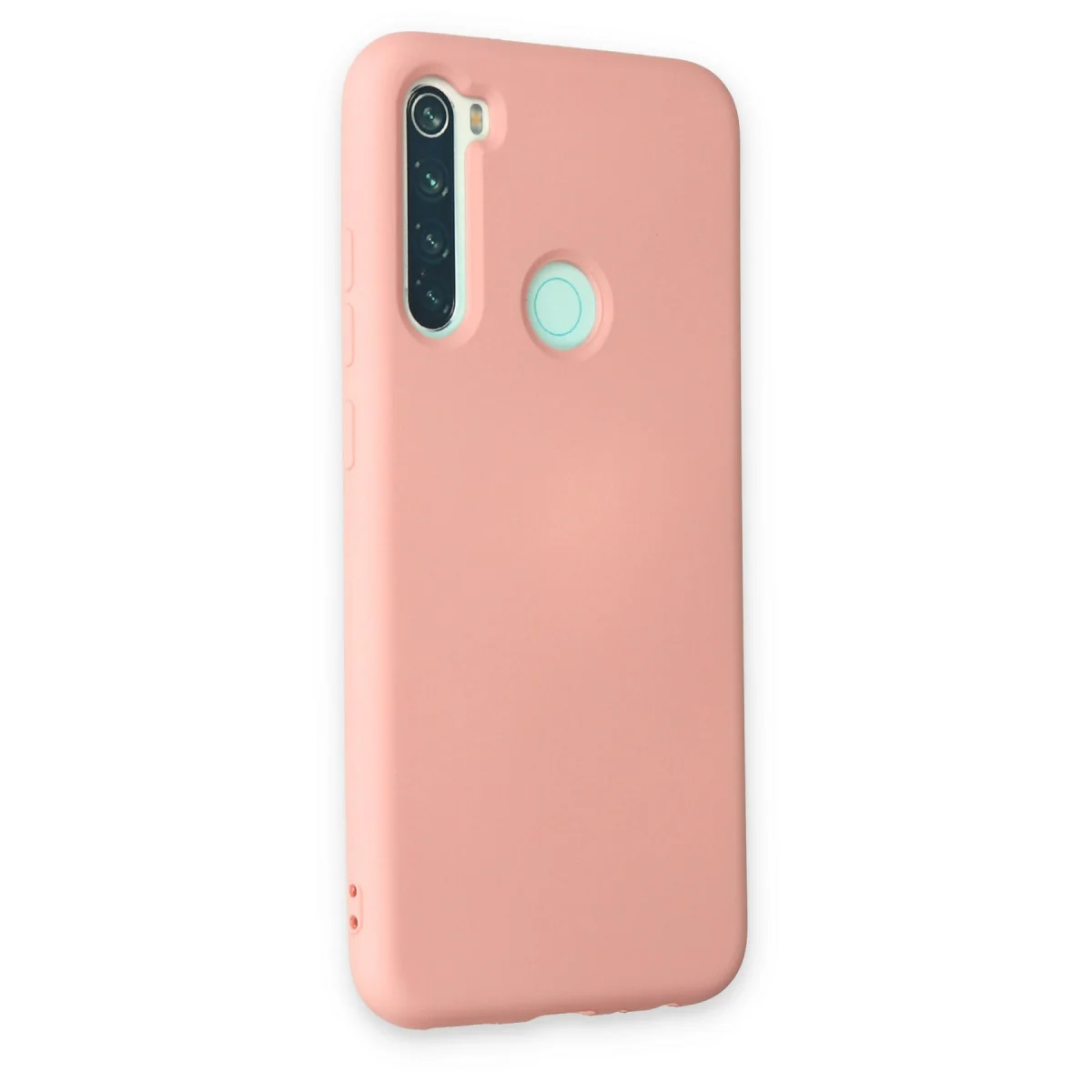 Redmi Note 8 Kılıf Nano içi Kadife Silikon - Pudra