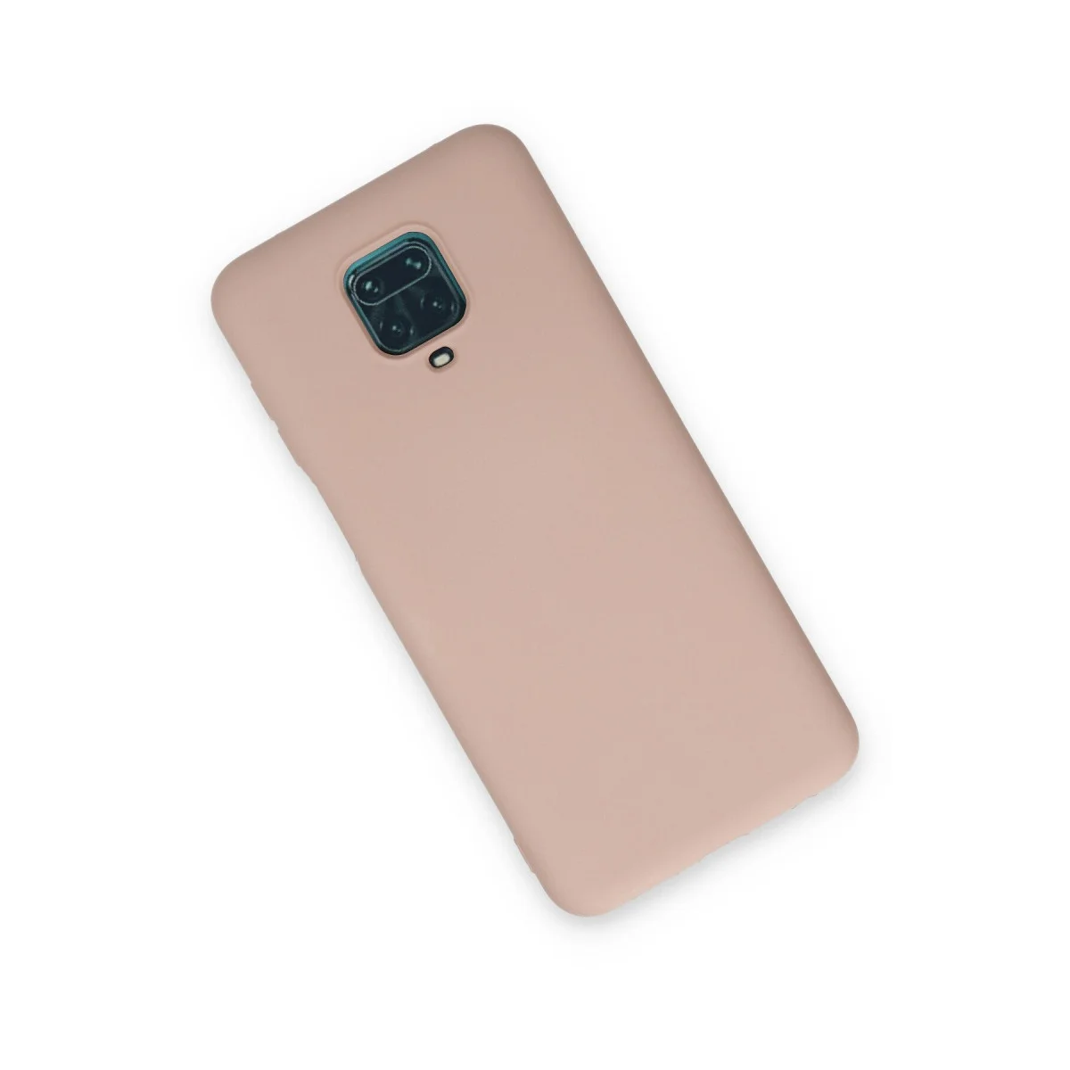 Redmi Note 9 Pro Kılıf Nano içi Kadife Silikon - Pudra