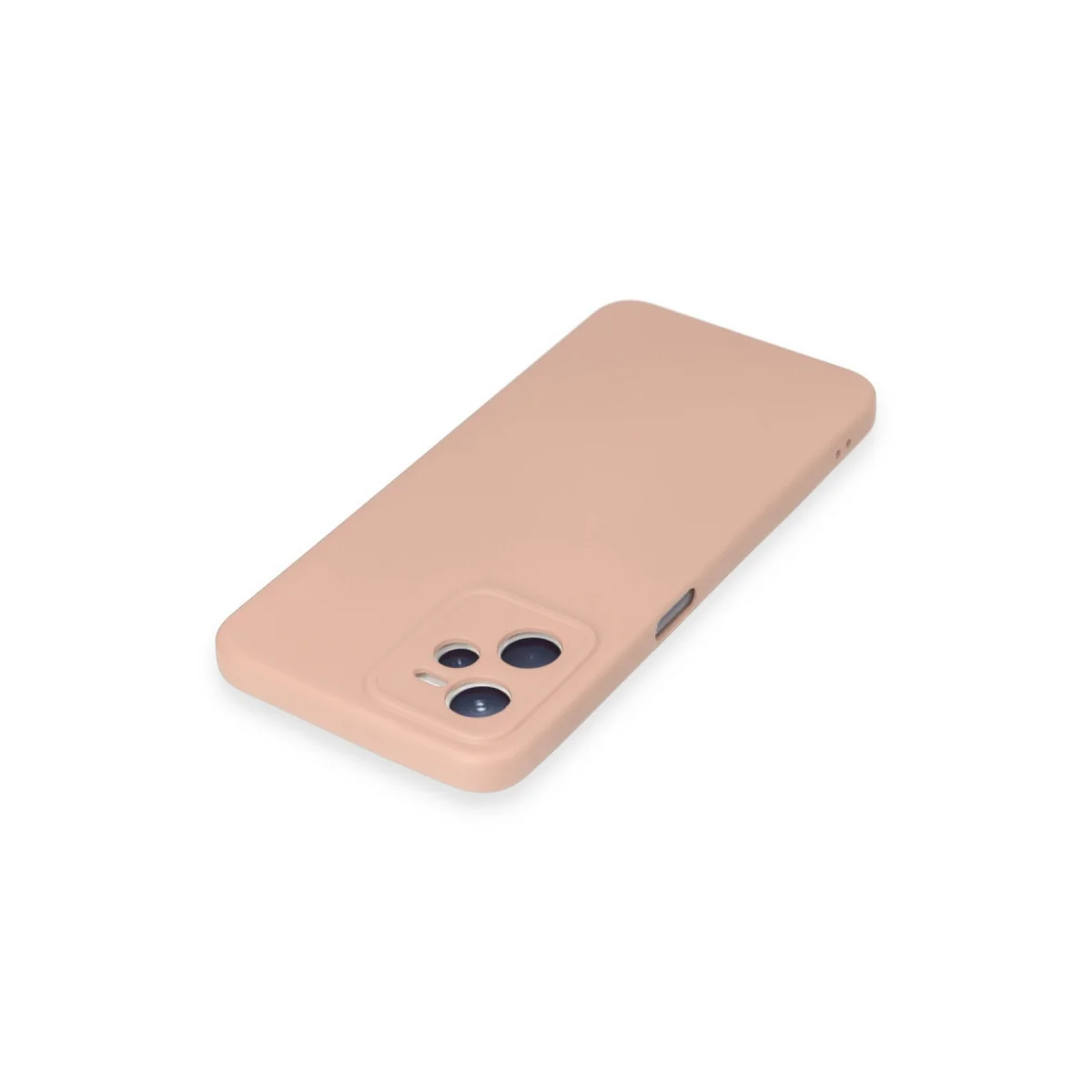 Realme C35 Kılıf Nano içi Kadife Silikon - Pudra