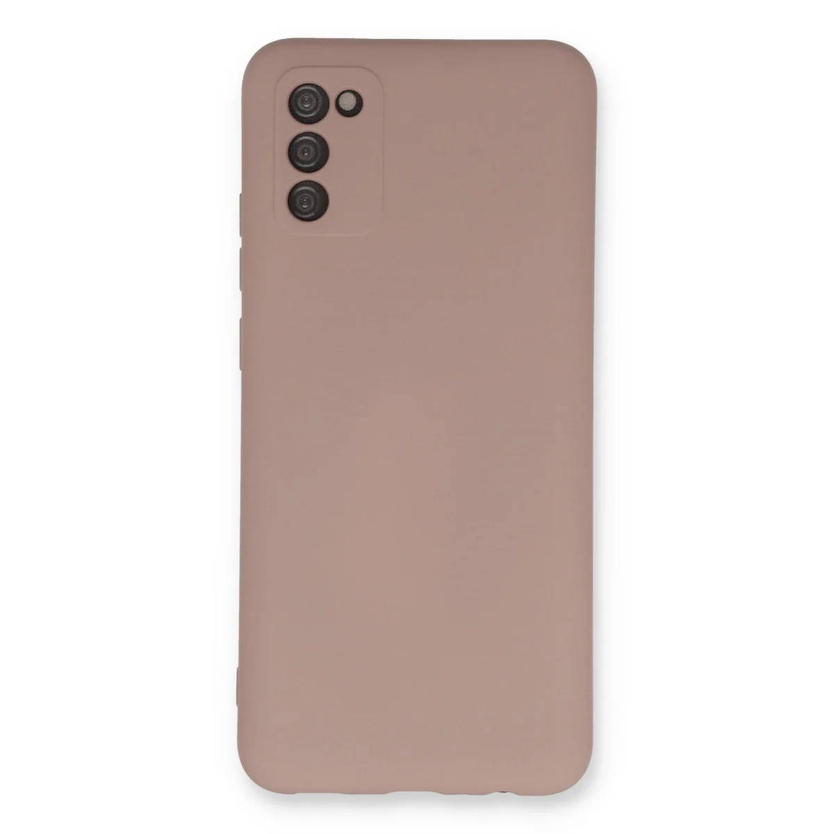 Galaxy A03S Kılıf Nano içi Kadife Silikon - Pudra