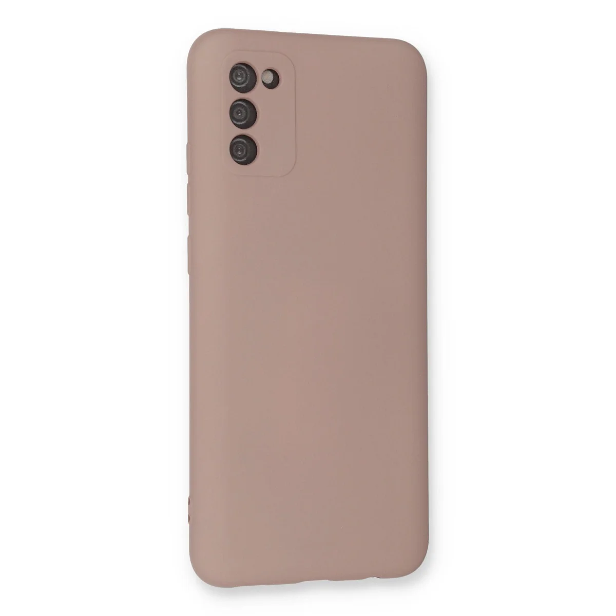 Galaxy A03S Kılıf Nano içi Kadife Silikon - Pudra