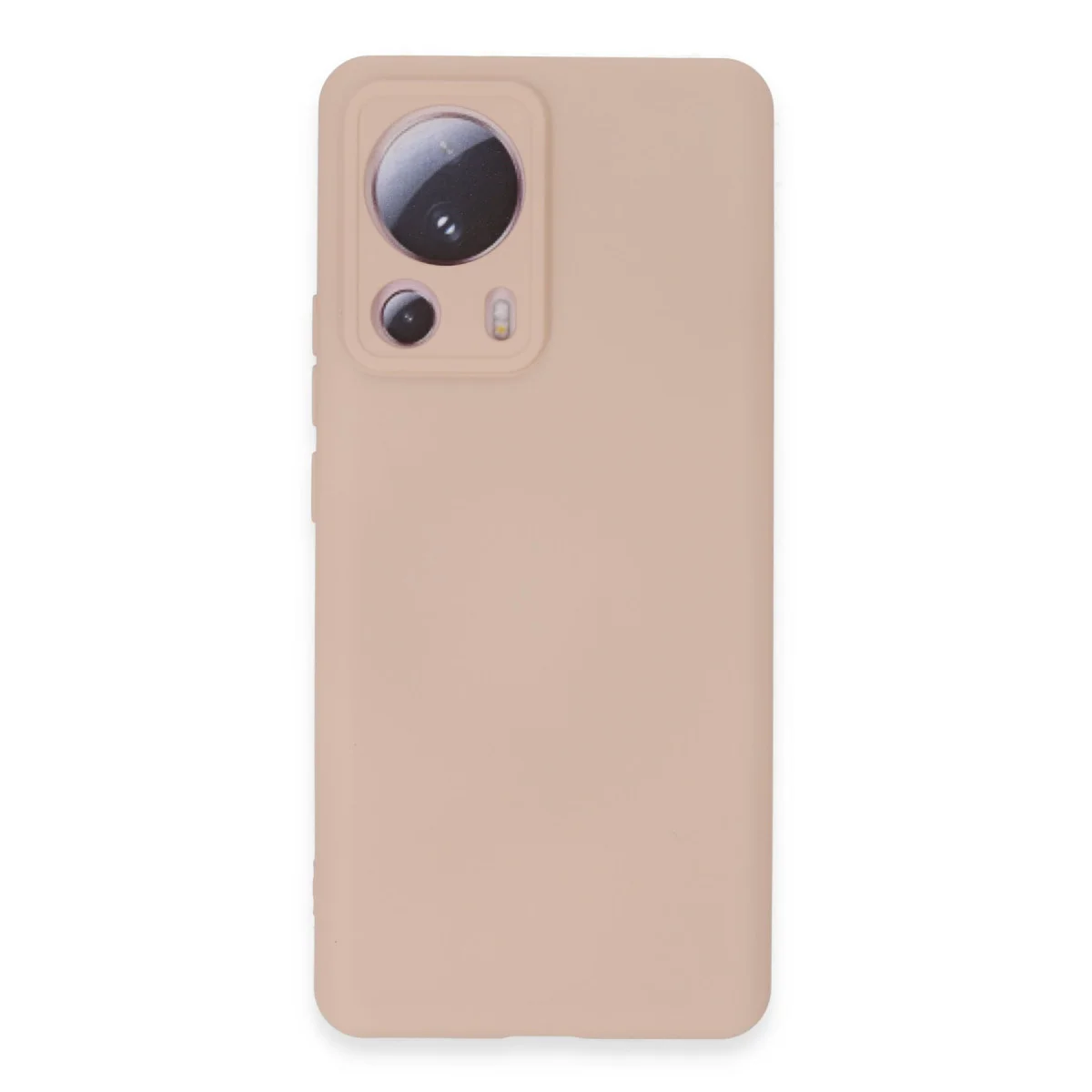 Mi 13 Lite Kılıf Nano içi Kadife Silikon - Pudra