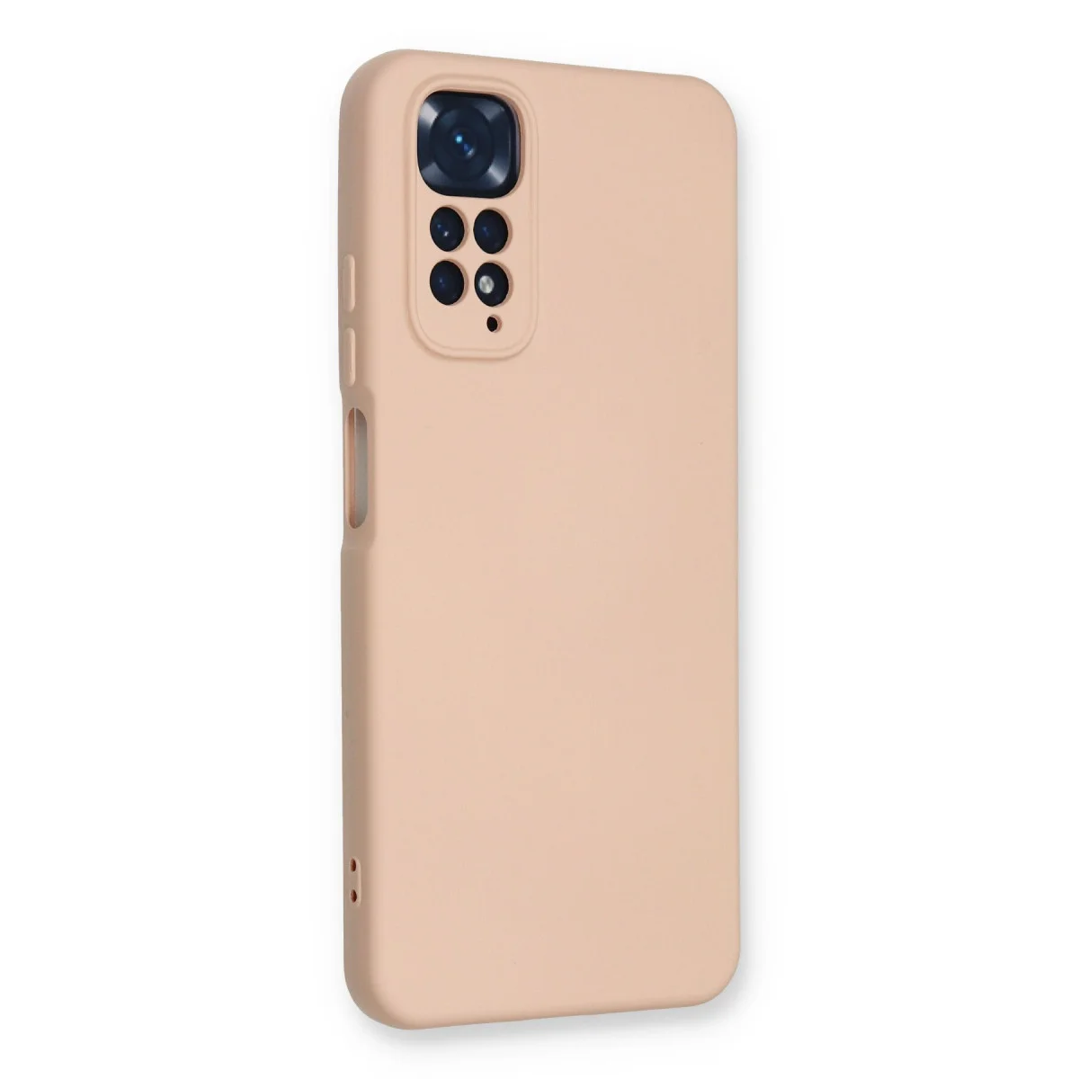 Redmi Note 11 Kılıf Nano içi Kadife Silikon - Pudra