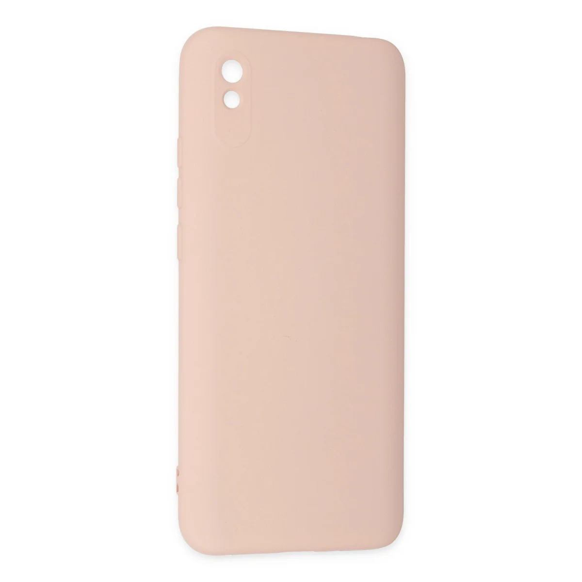 Redmi 9A Kılıf Nano içi Kadife Silikon - Pudra