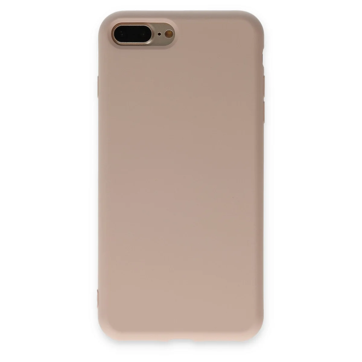 iPhone 7 Plus Kılıf Nano içi Kadife Silikon - Pudra