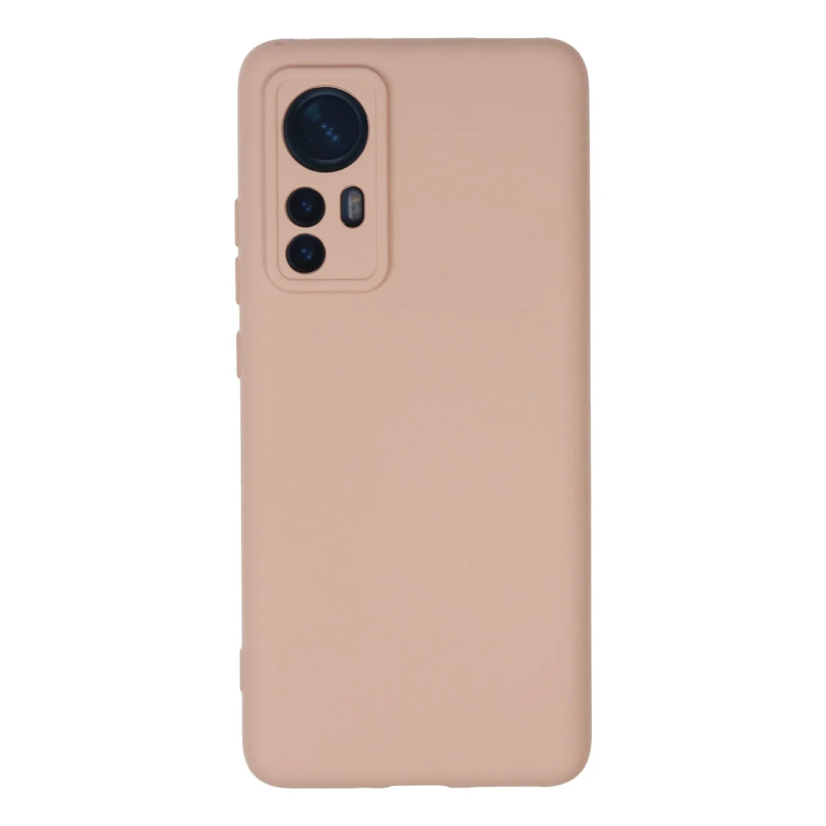 Mi 12 Kılıf Nano içi Kadife Silikon - Pudra