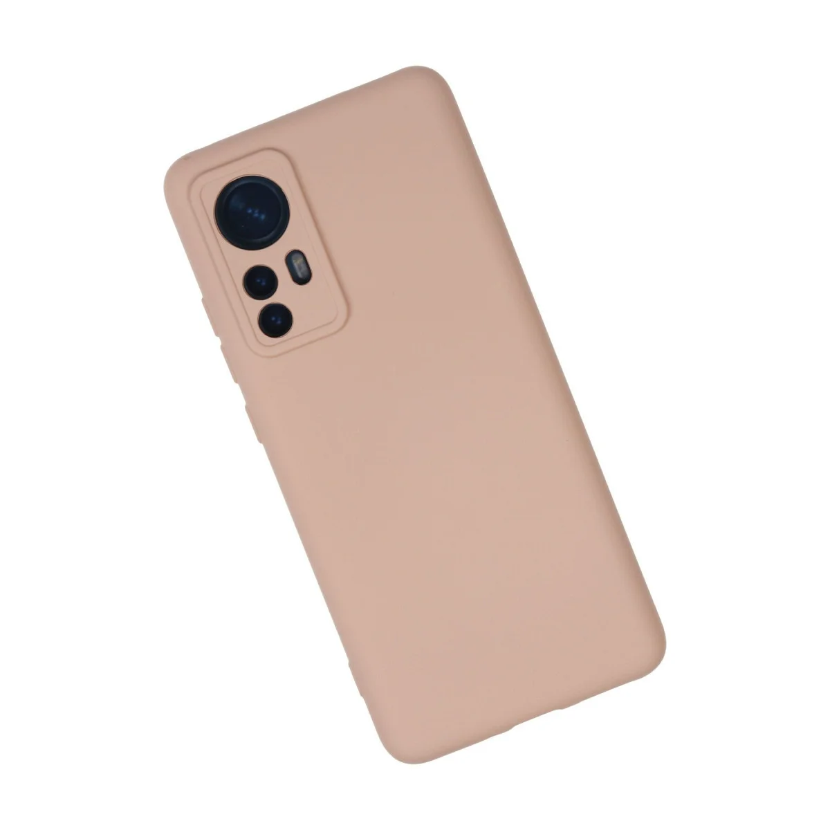 Mi 12 Kılıf Nano içi Kadife Silikon - Pudra