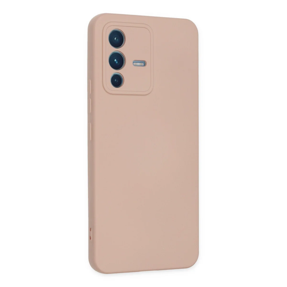 V23 5G Kılıf Nano içi Kadife Silikon - Pudra