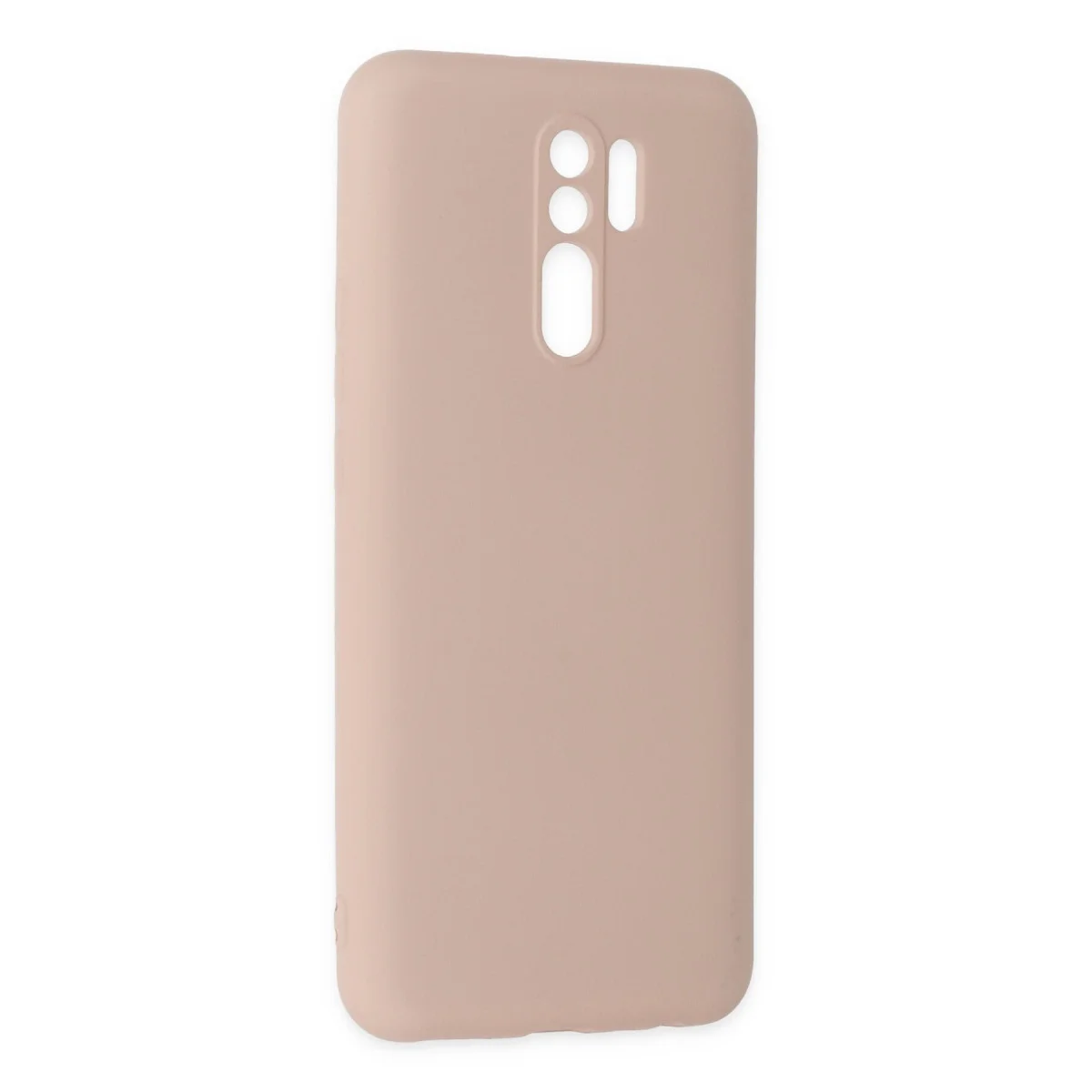 Redmi 9 Kılıf Nano içi Kadife Silikon - Pudra