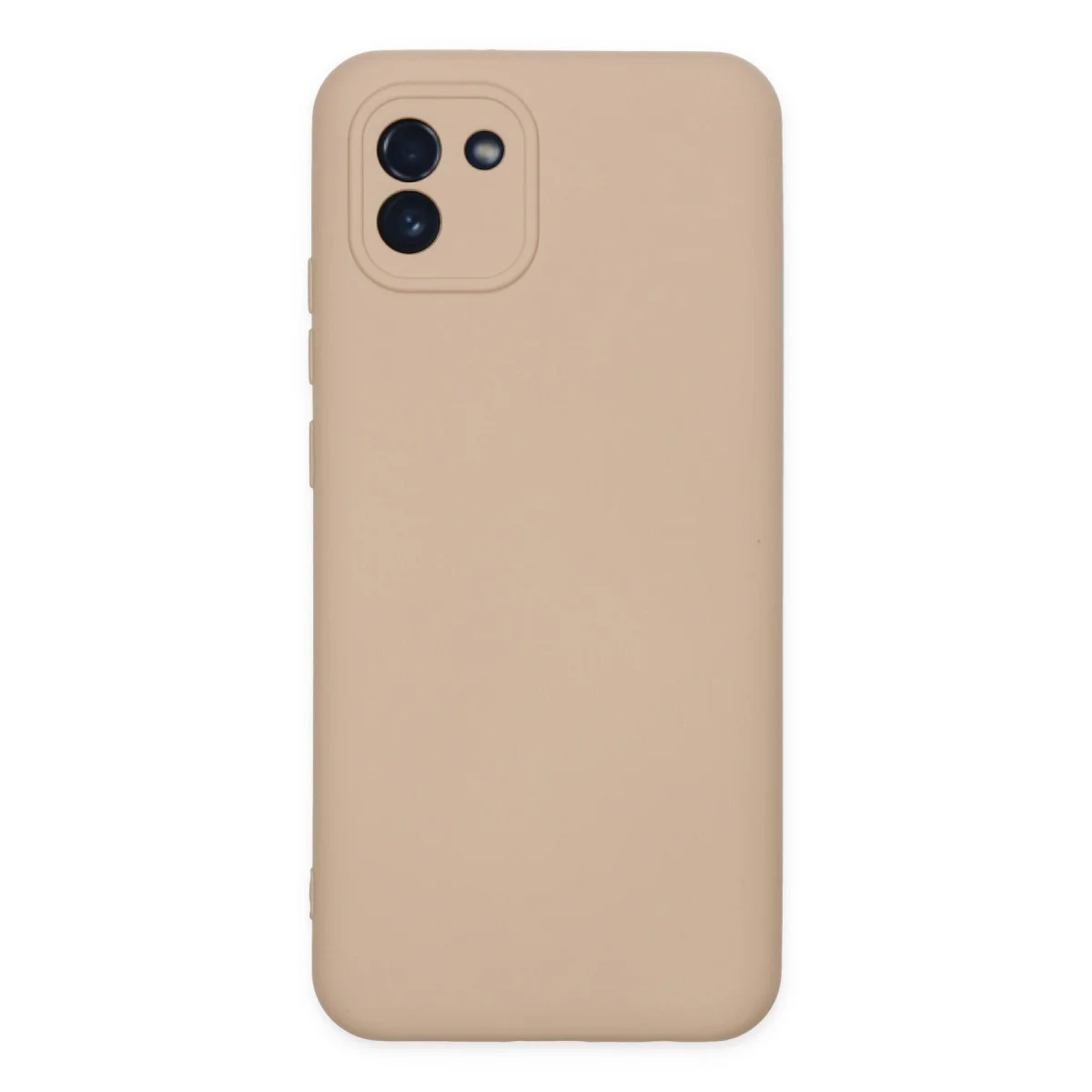 Galaxy A03 Kılıf Nano içi Kadife Silikon - Pudra