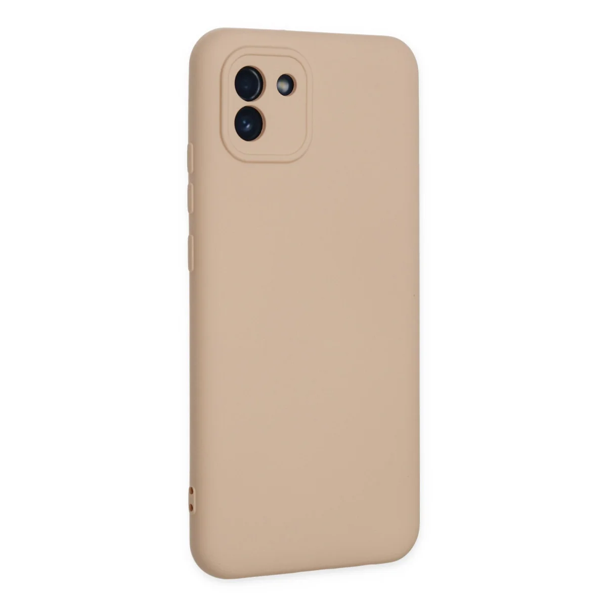Galaxy A03 Kılıf Nano içi Kadife Silikon - Pudra