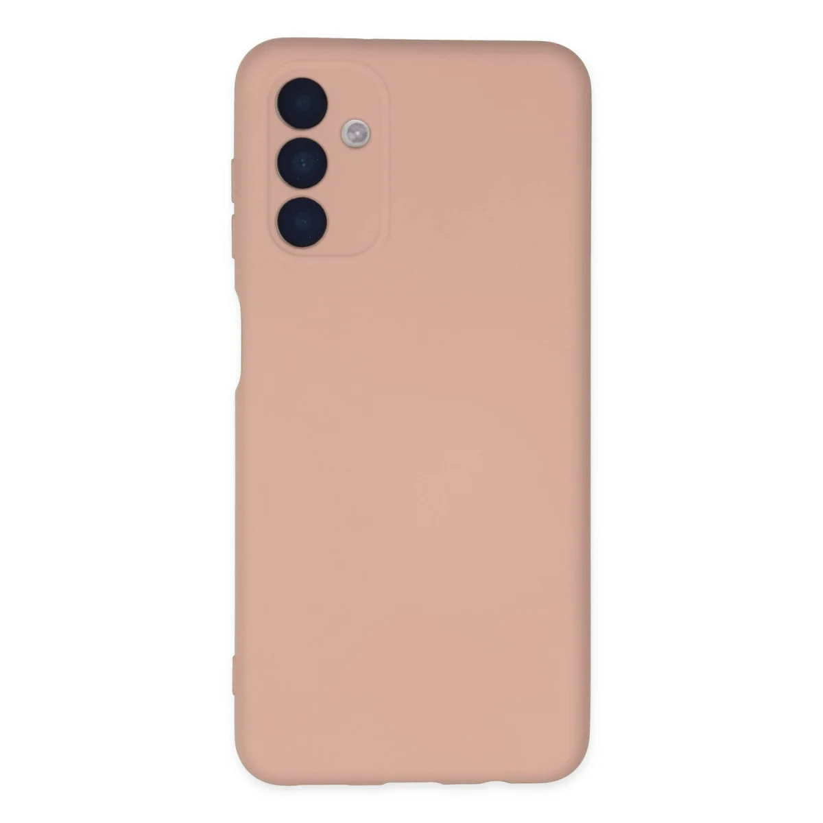 Galaxy A04S Kılıf Nano içi Kadife Silikon - Pudra