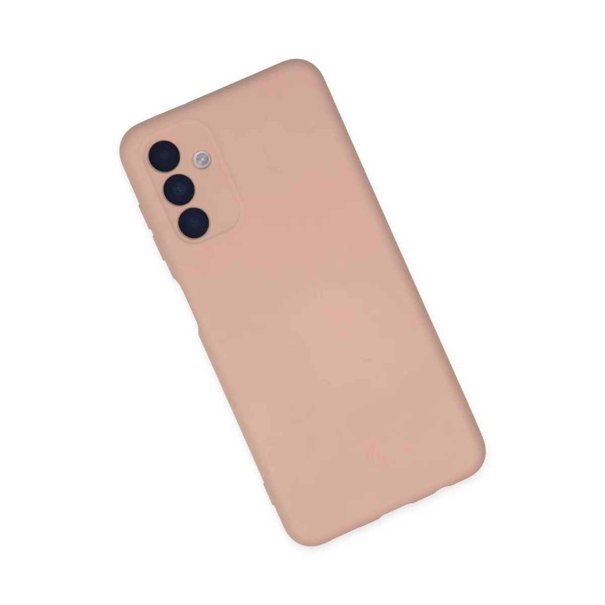 Galaxy A04S Kılıf Nano içi Kadife Silikon - Pudra