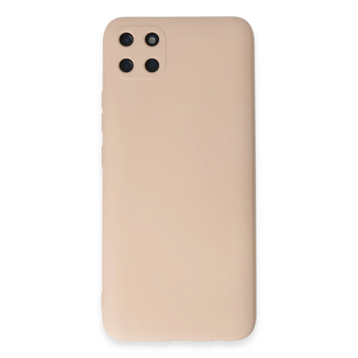 Realme C11 Kılıf Nano içi Kadife Silikon - Pudra