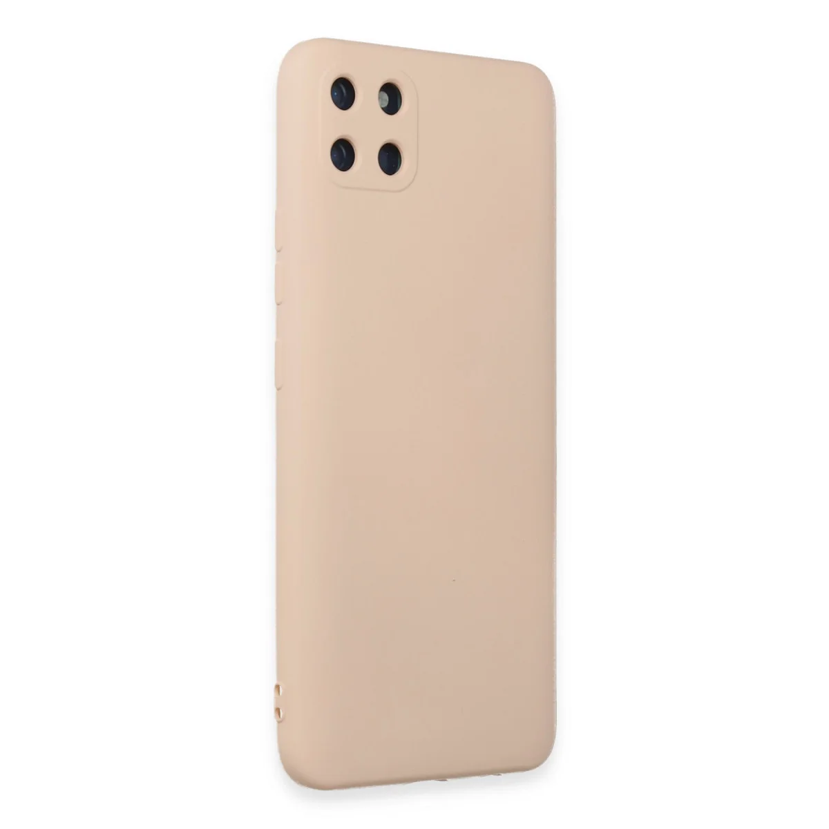 Realme C11 Kılıf Nano içi Kadife Silikon - Pudra
