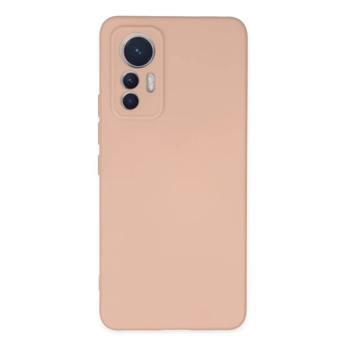 Mi 12 Lite Kılıf Nano içi Kadife Silikon - Pudra