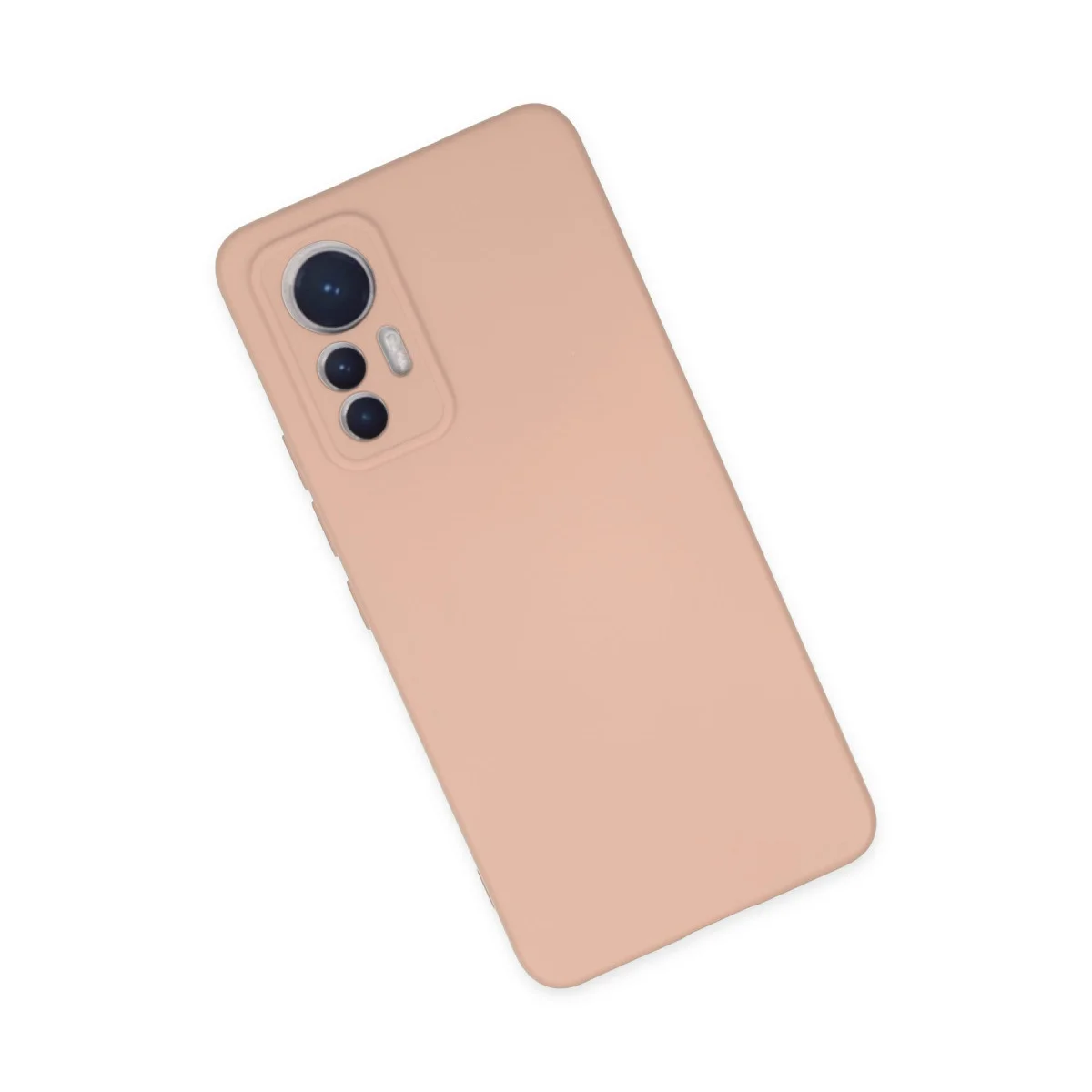 Mi 12 Lite Kılıf Nano içi Kadife Silikon - Pudra