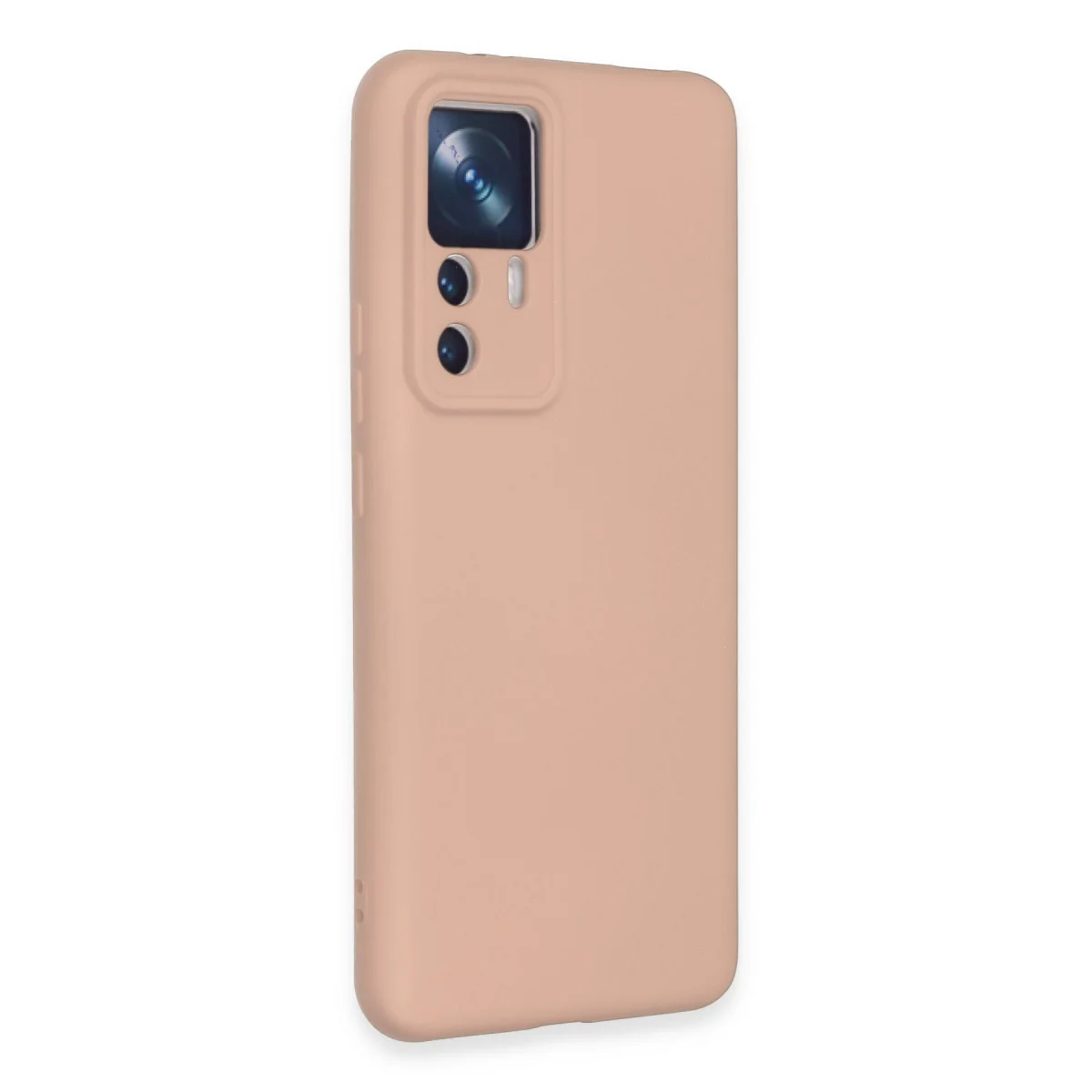 Mi 12T Pro Kılıf Nano içi Kadife Silikon - Pudra