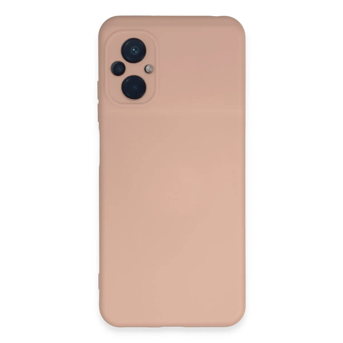 Poco M5 Kılıf Nano içi Kadife Silikon - Pudra