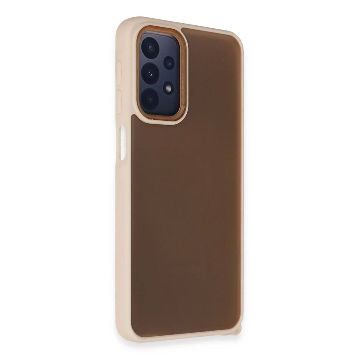 Galaxy A23 4G Kılıf Elegant Kapak - Pudra