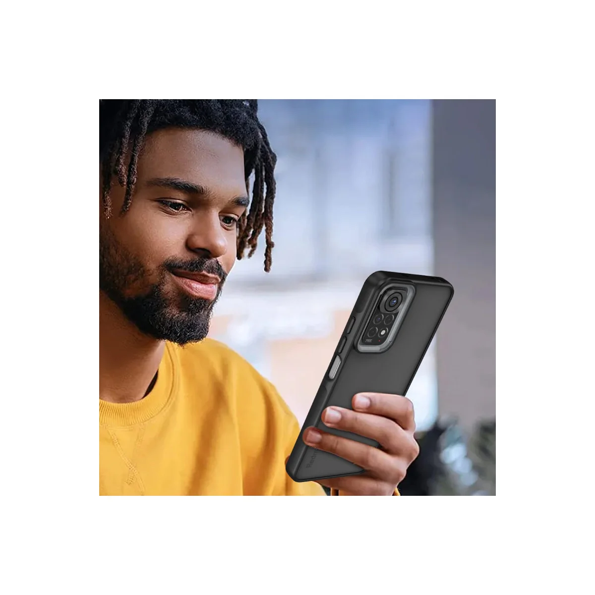 Redmi Note 11 Kılıf Elegant Kapak - Pudra