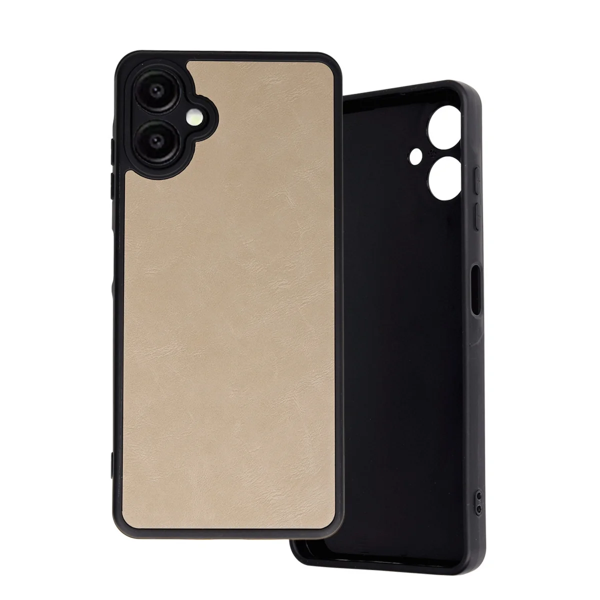 Galaxy A06 Kılıf Aras Deri Kapak - Pudra