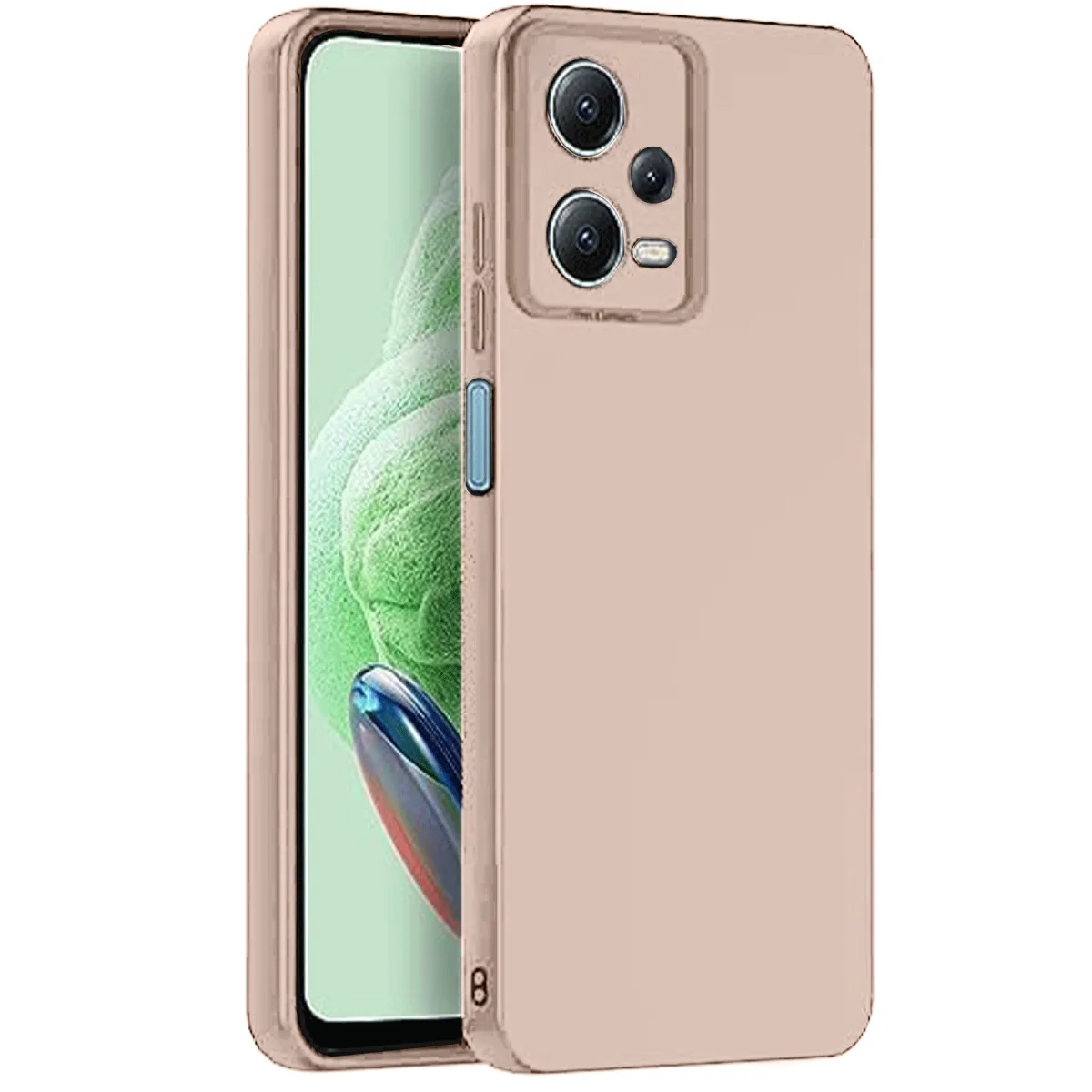 Redmi Note 12 Pro 5G Kılıf Nano içi Kadife Silikon - Pudra