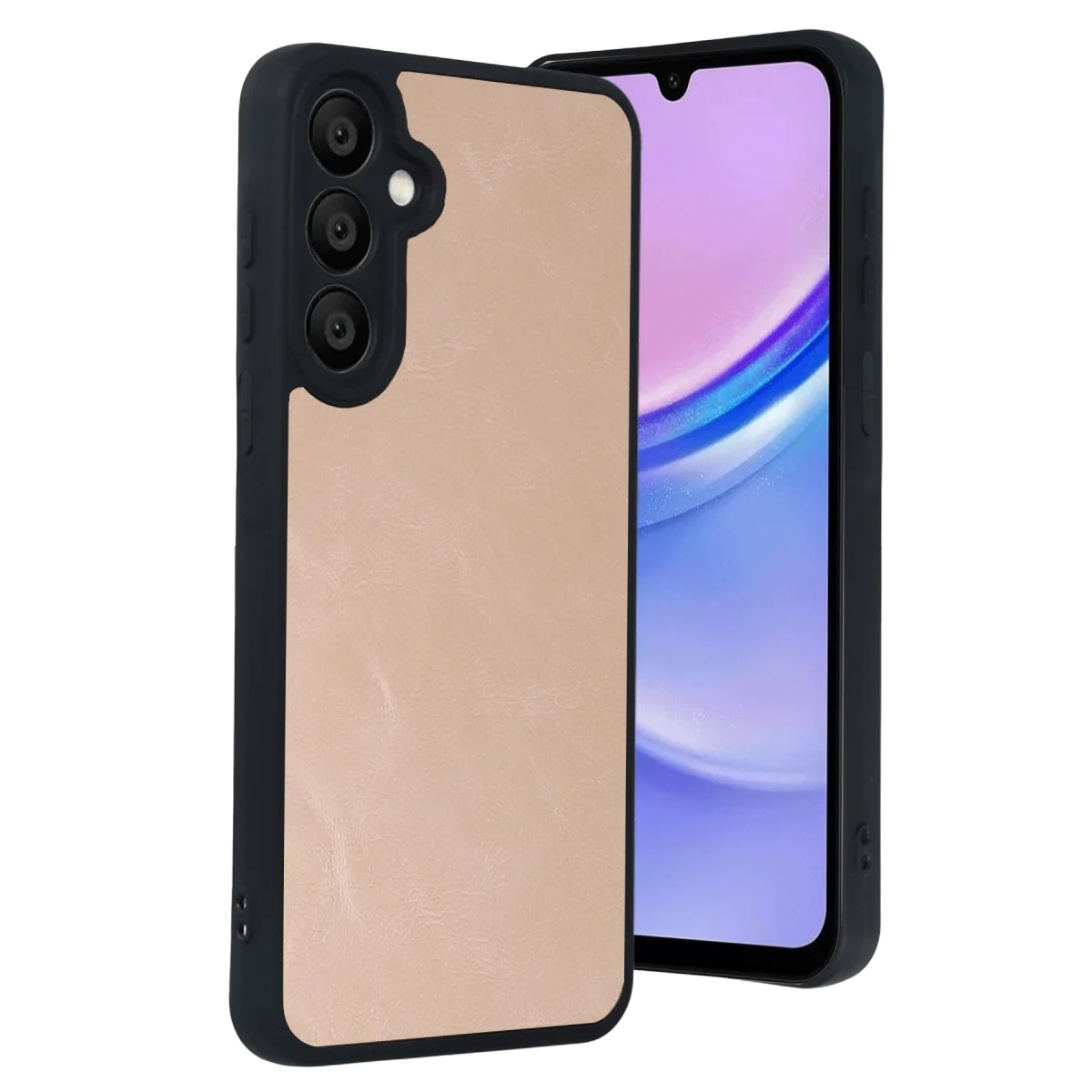 Galaxy A57 5G Aras Deri Kapak - Pudra
