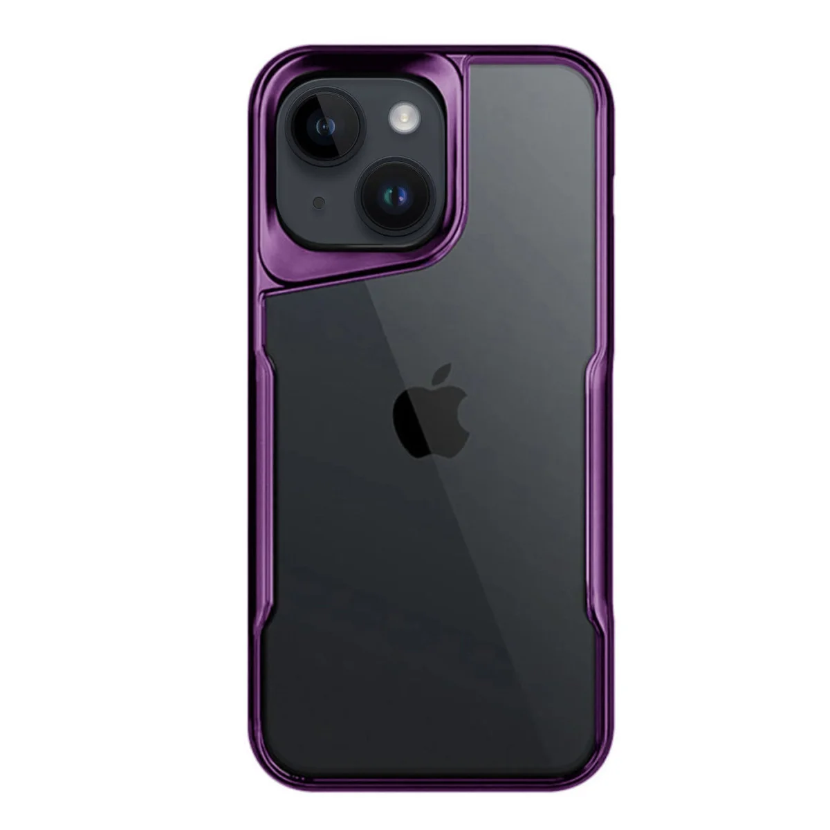 iPhone 15 Kılıf Boyi Silikon Kapak - Derin Mor
