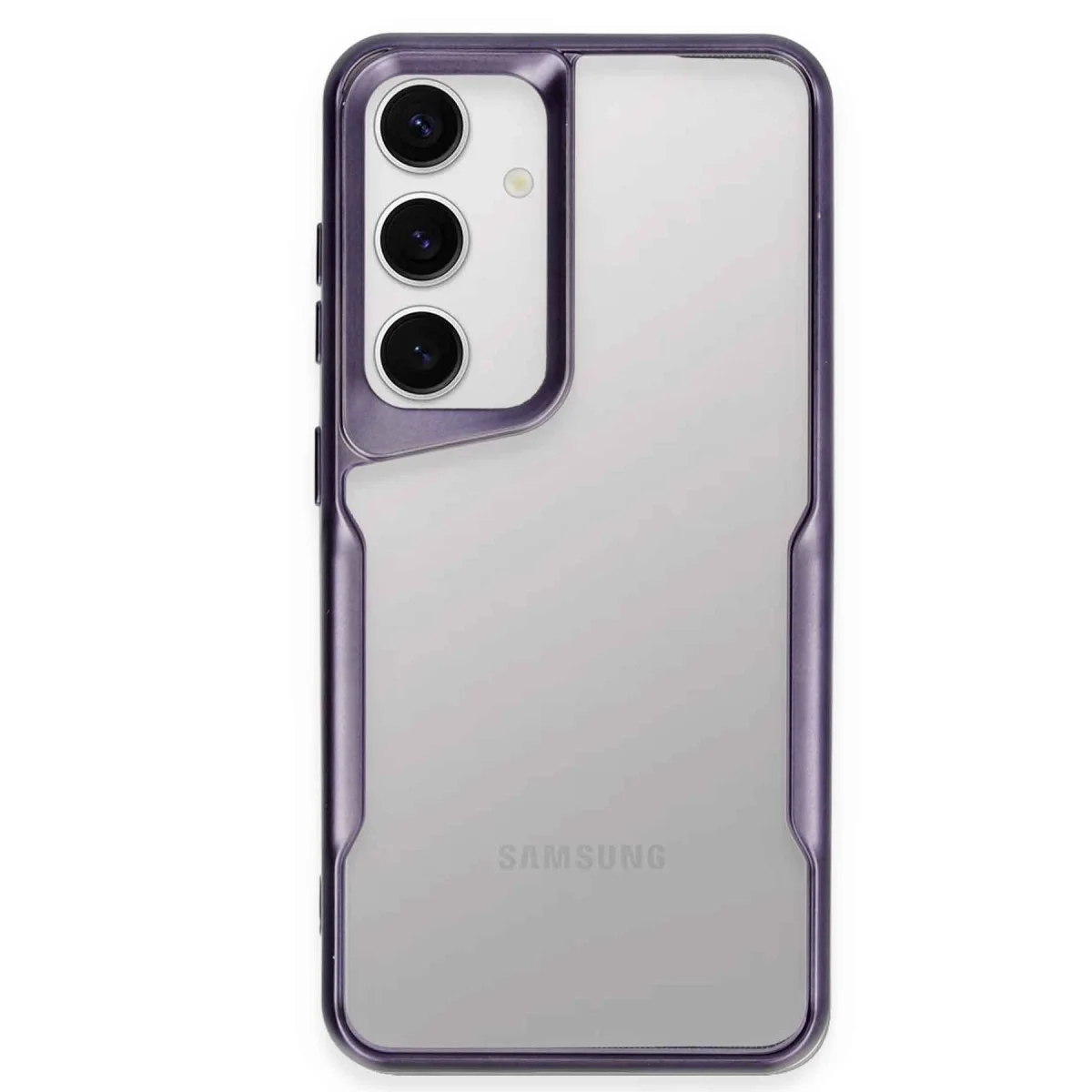 Galaxy S24 Kılıf Boyi Silikon Kapak - Derin Mor