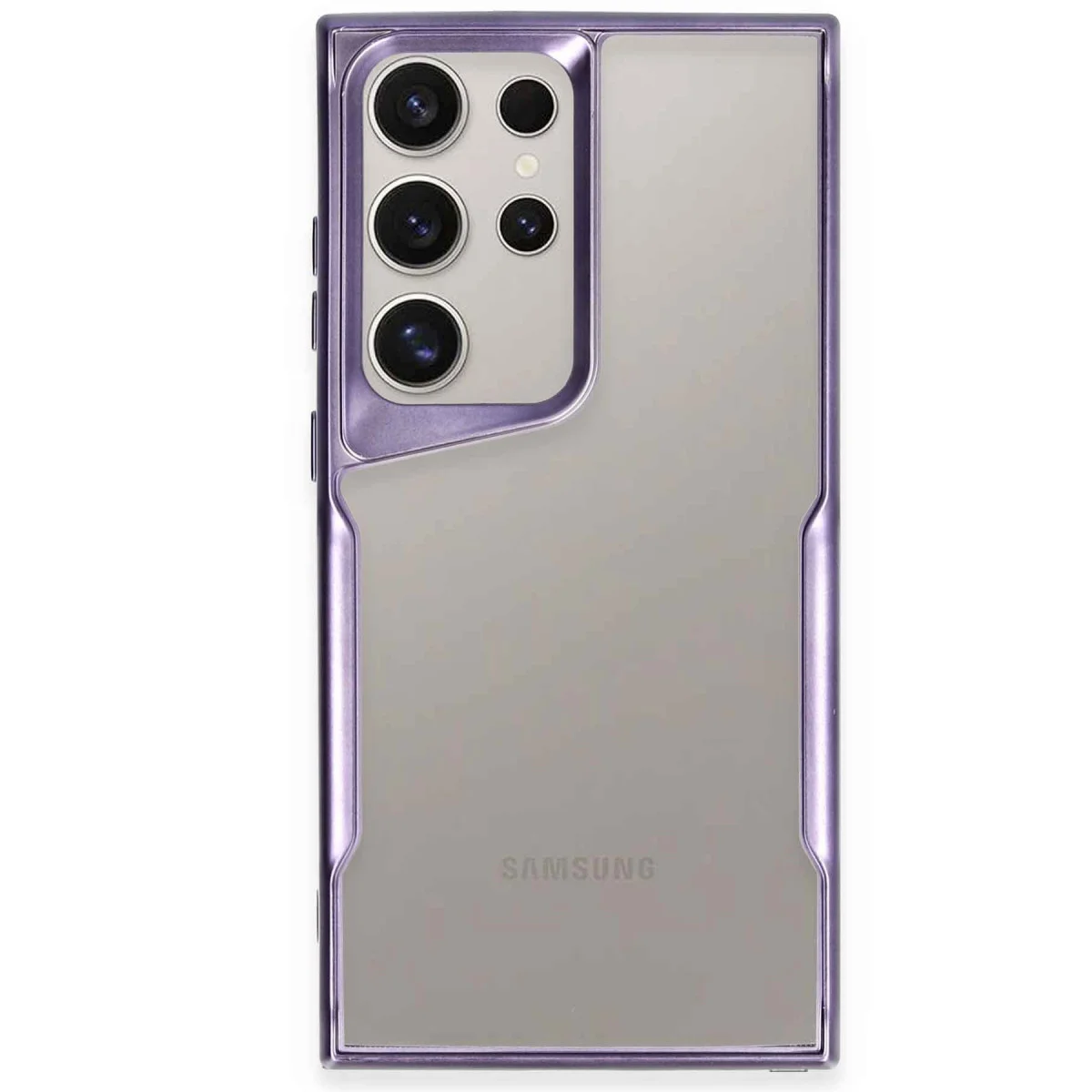 Galaxy S24 Ultra Kılıf Boyi Silikon Kapak - Derin Mor